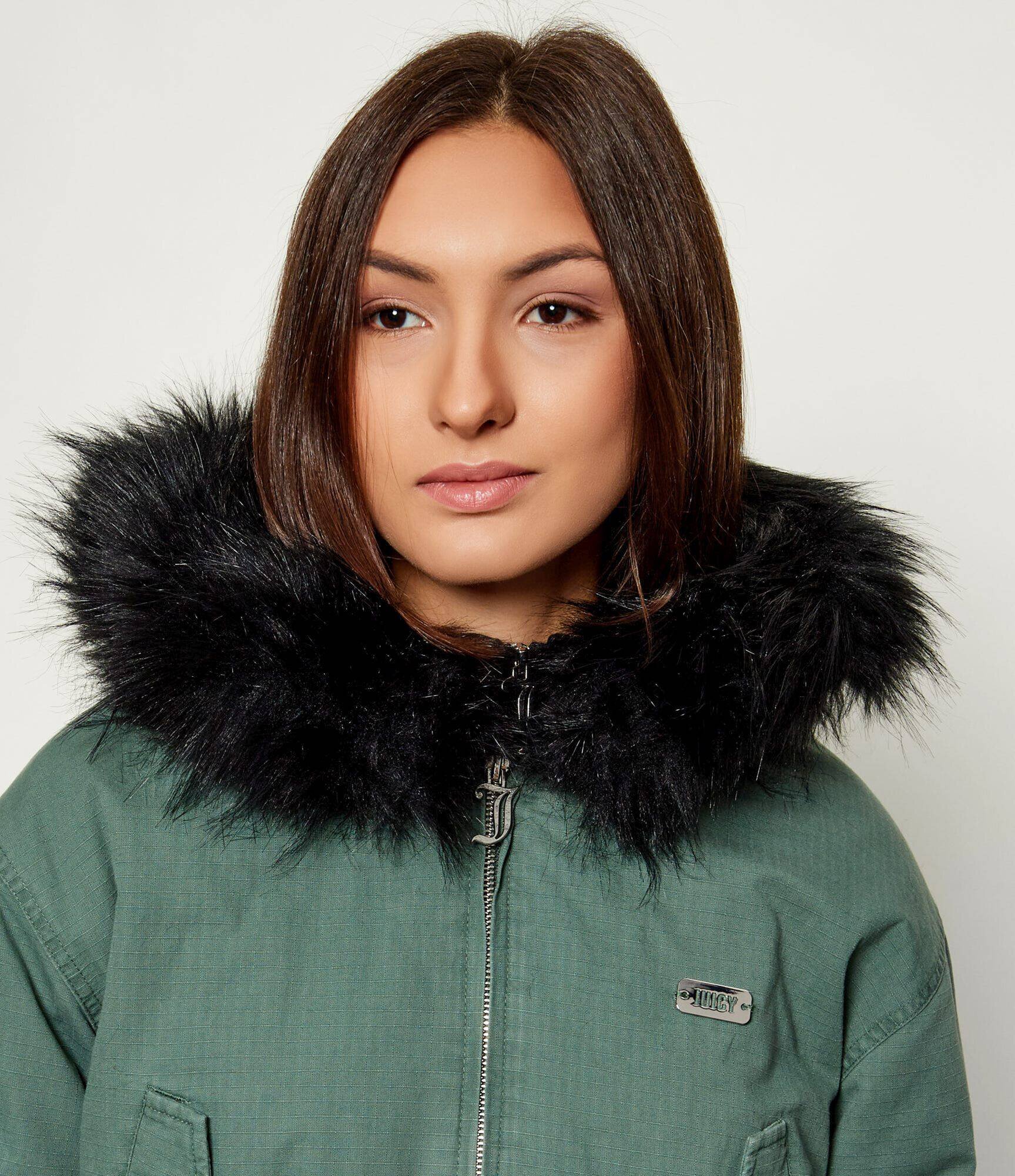 Juicy Couture Geacă bomber Twill | Cropped Fit