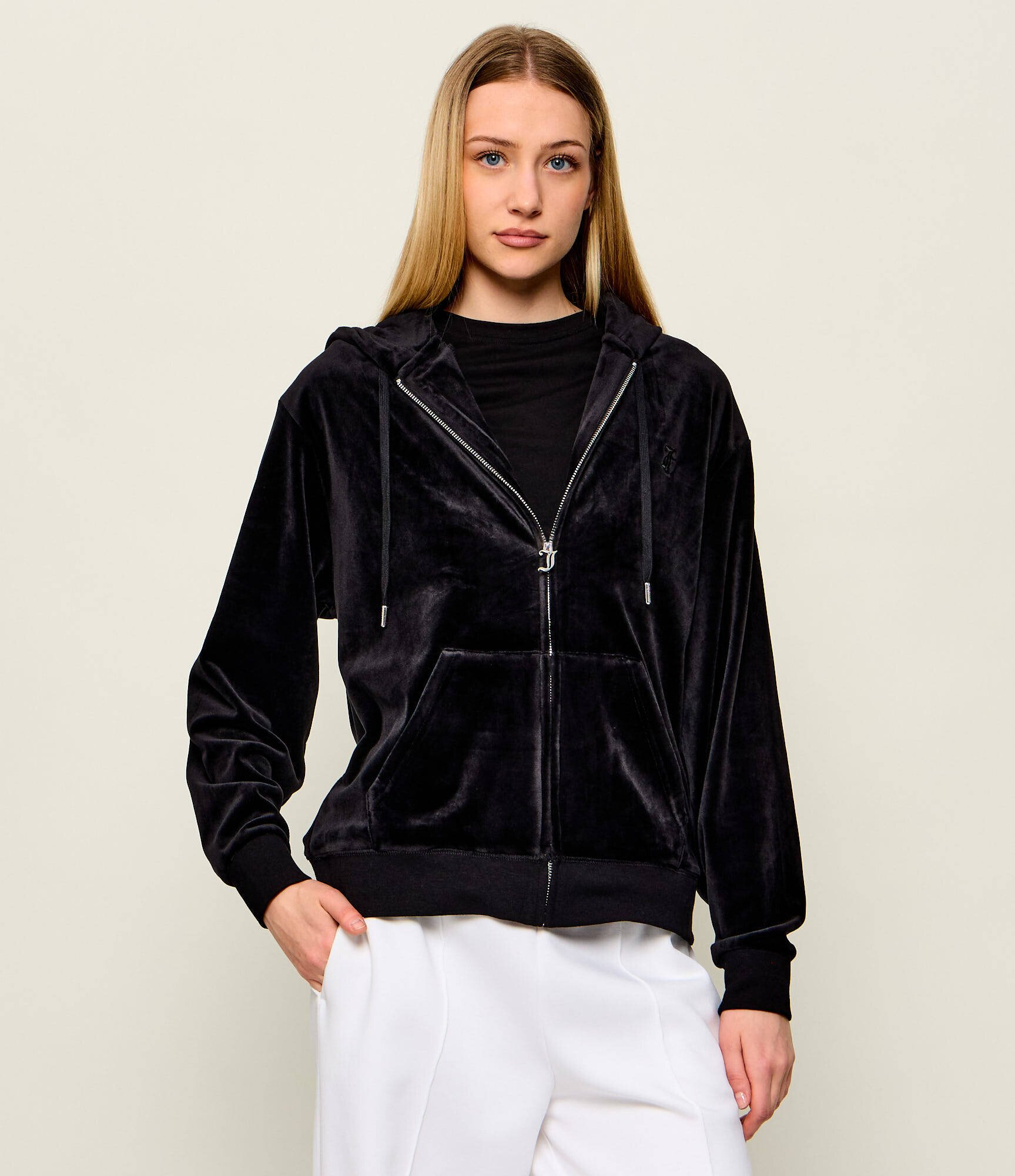 Juicy Couture Hanorac HALAN OVERSIZED ZIP THRU HOODIE | Regular Fit