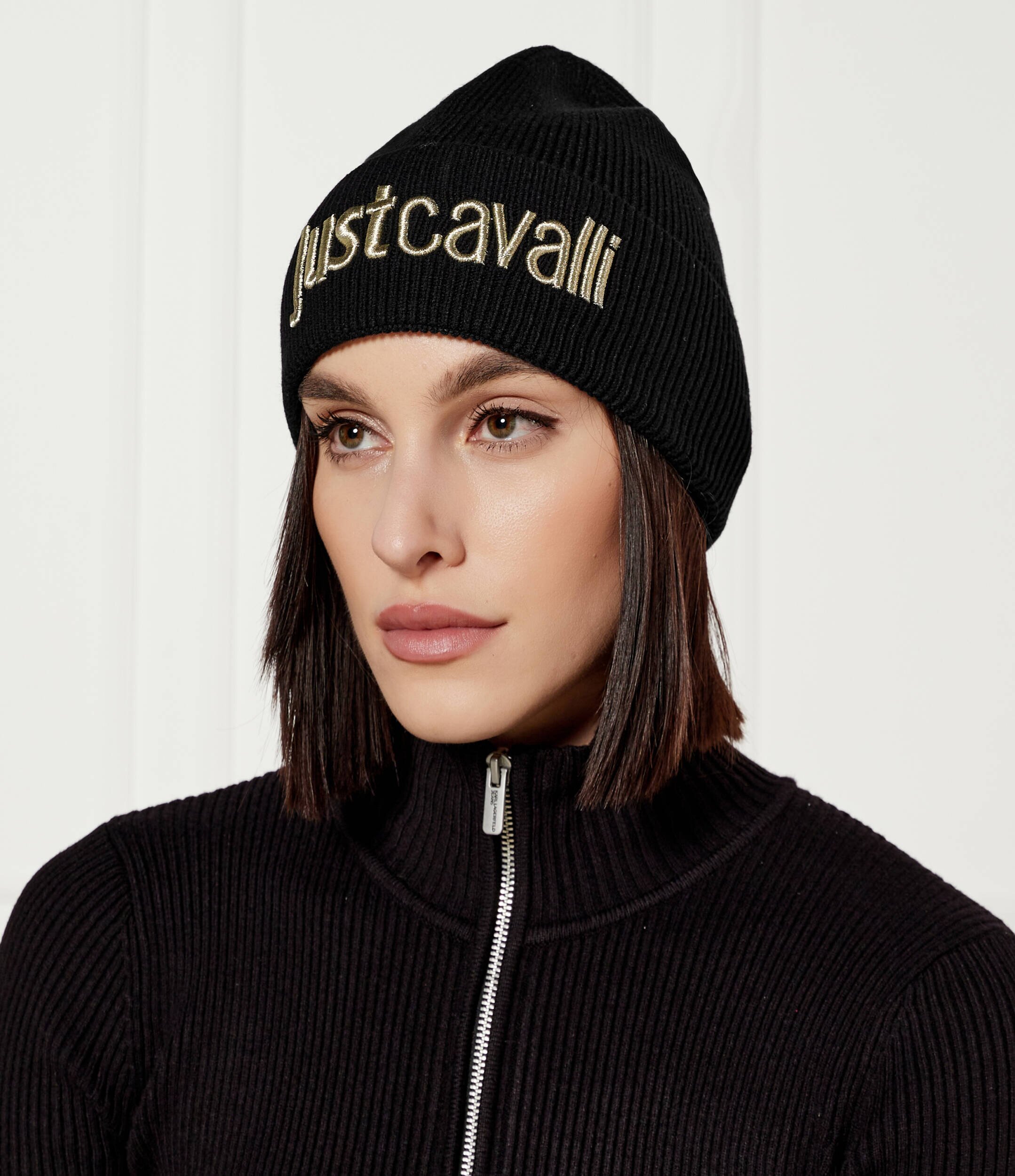 Just Cavalli Căciulă cu adaos de lână