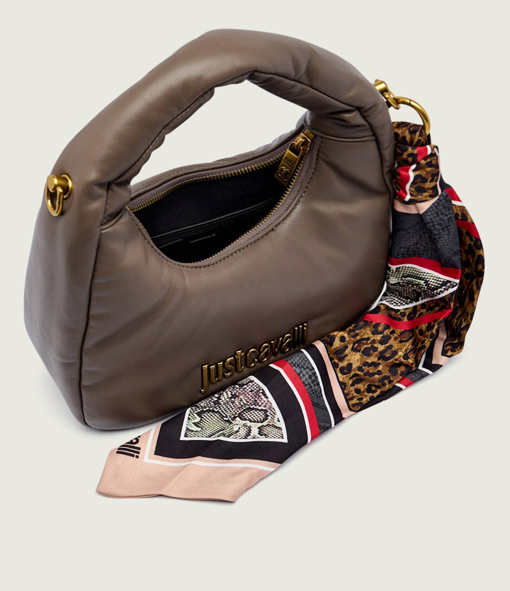 Just Cavalli Geantă hobo + eșarfă pătrată