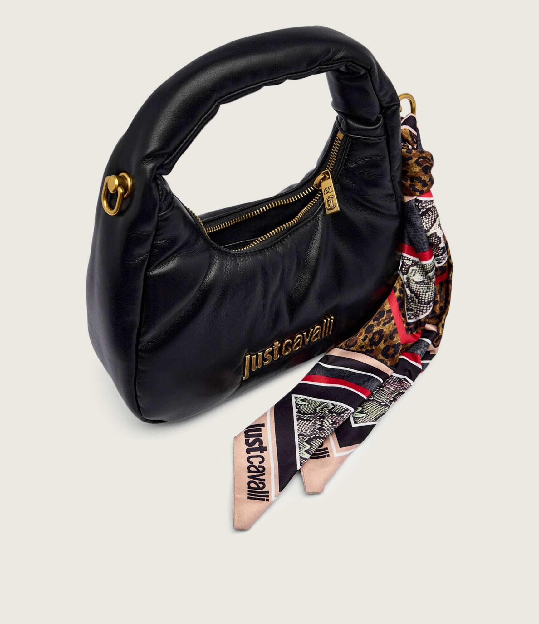 Just Cavalli Geantă hobo + eșarfă pătrată