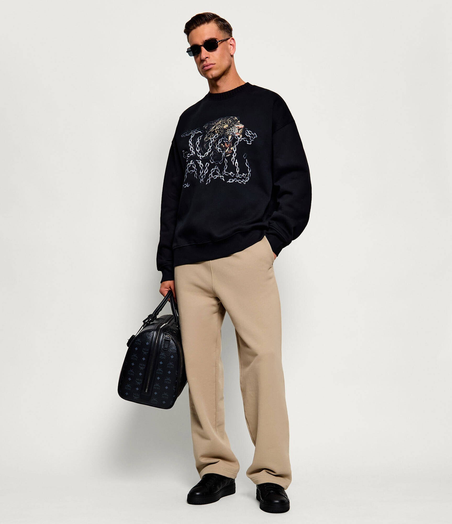Just Cavalli Hanorac Chain Leopard | Relaxed fit