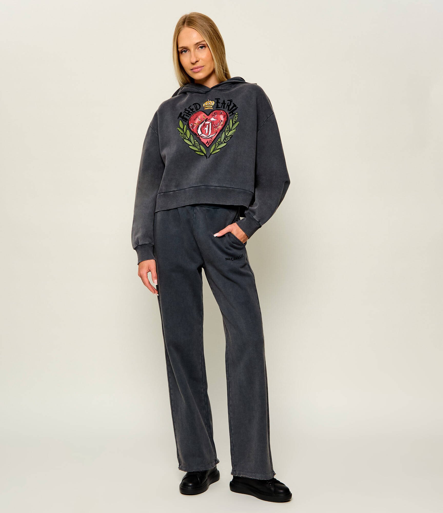 Just Cavalli Hanorac Fired Heart | Relaxed fit