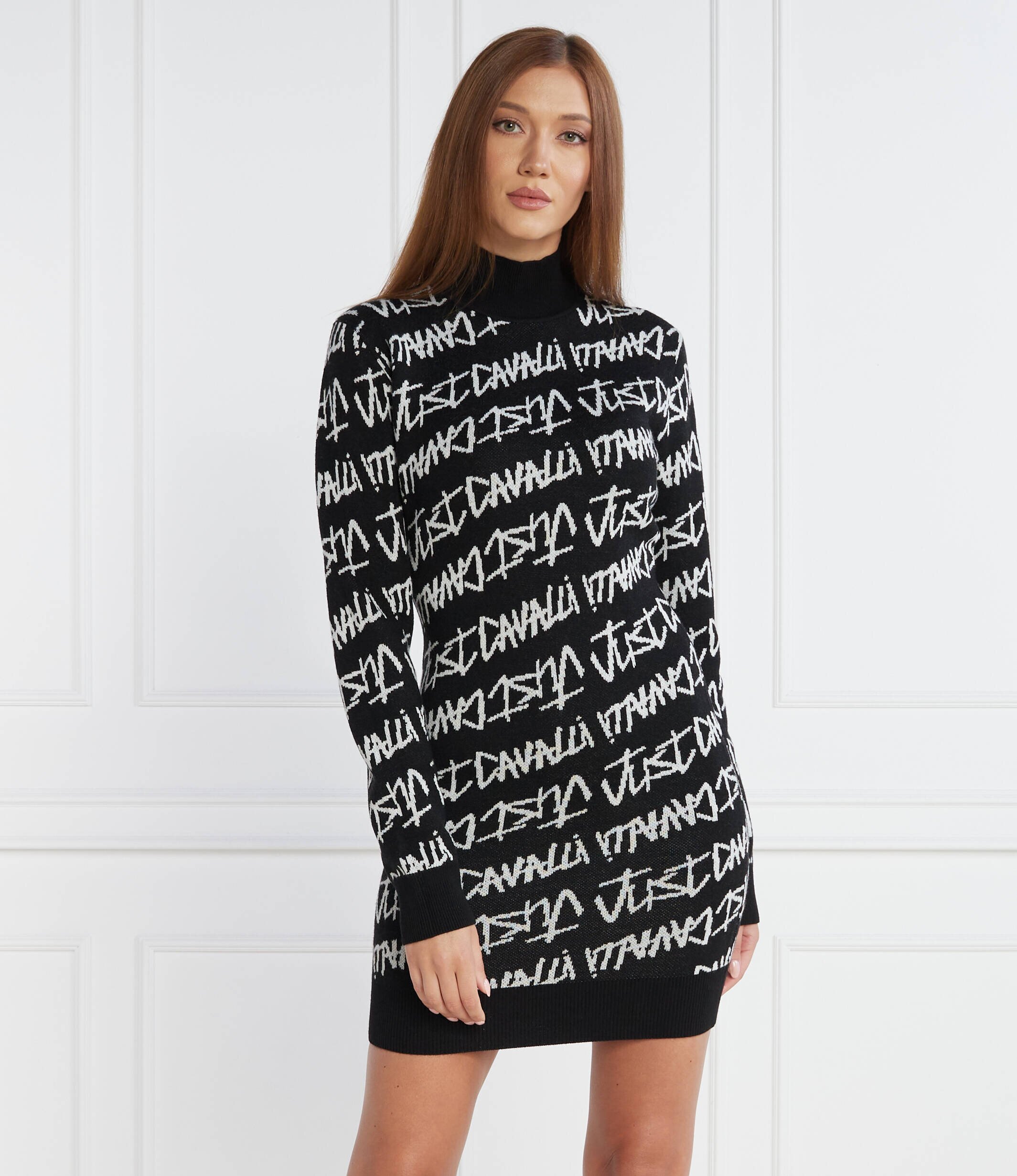 Just Cavalli Rochie cu adaos de lână