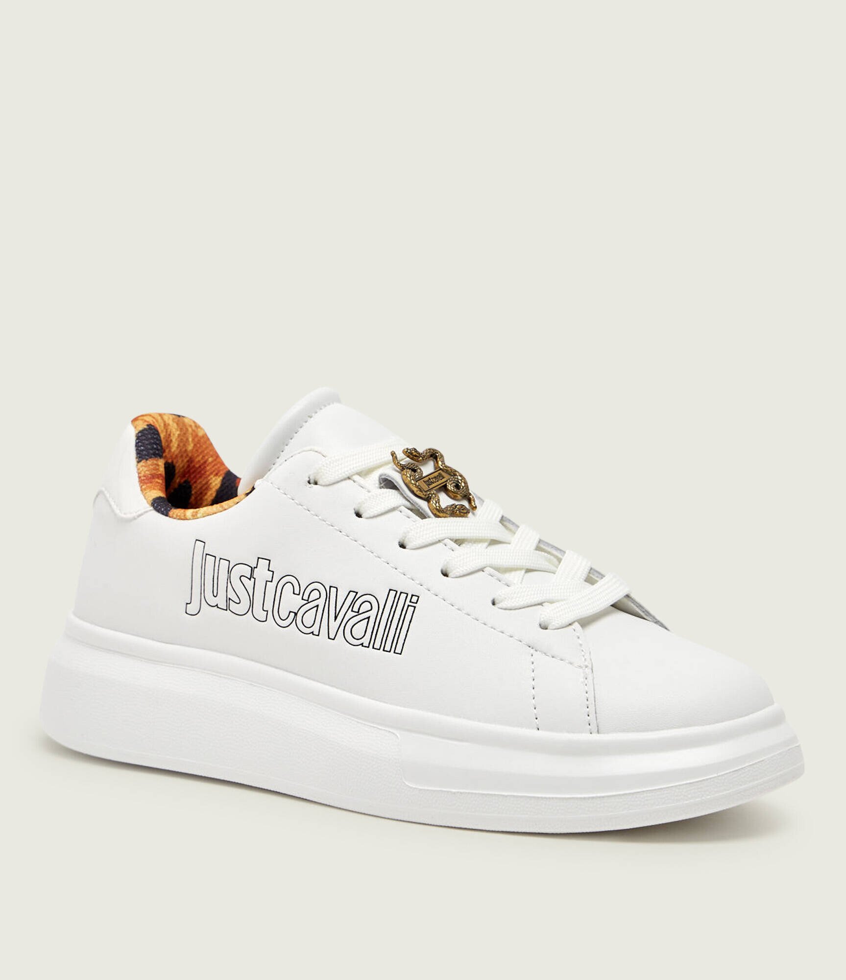 Just Cavalli Teniși din piele FONDO URSA DIS. 01