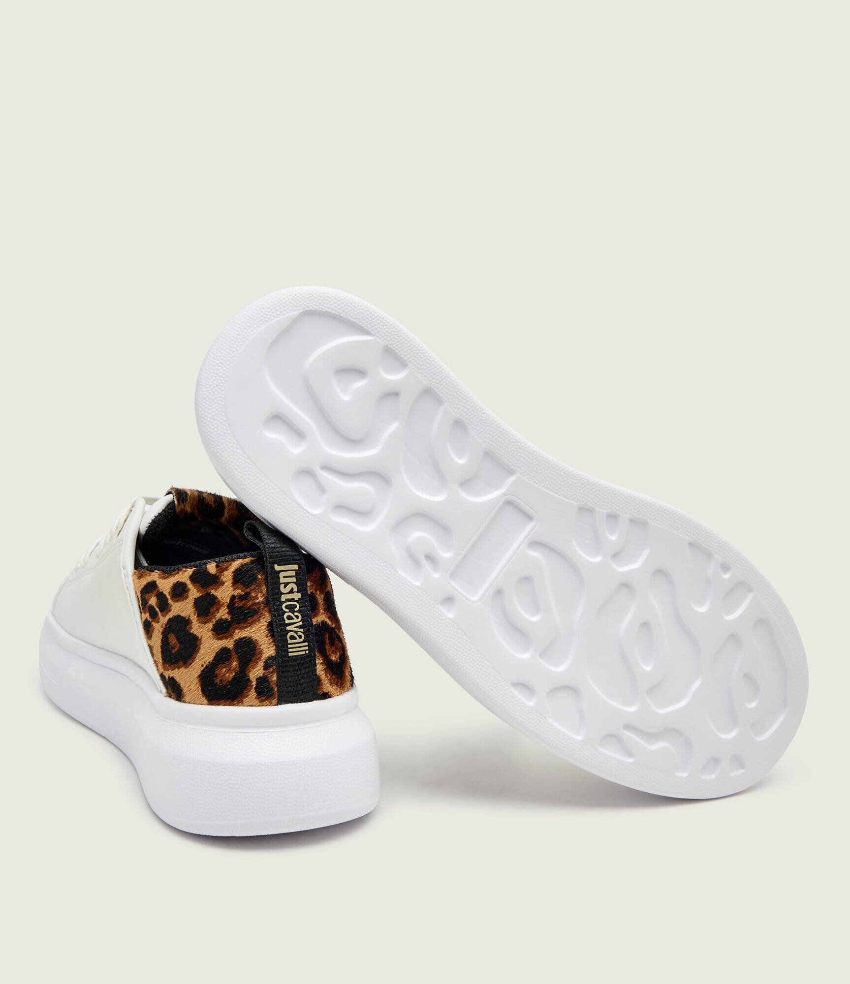 Just Cavalli Teniși din piele FONDO URSA DIS. 2