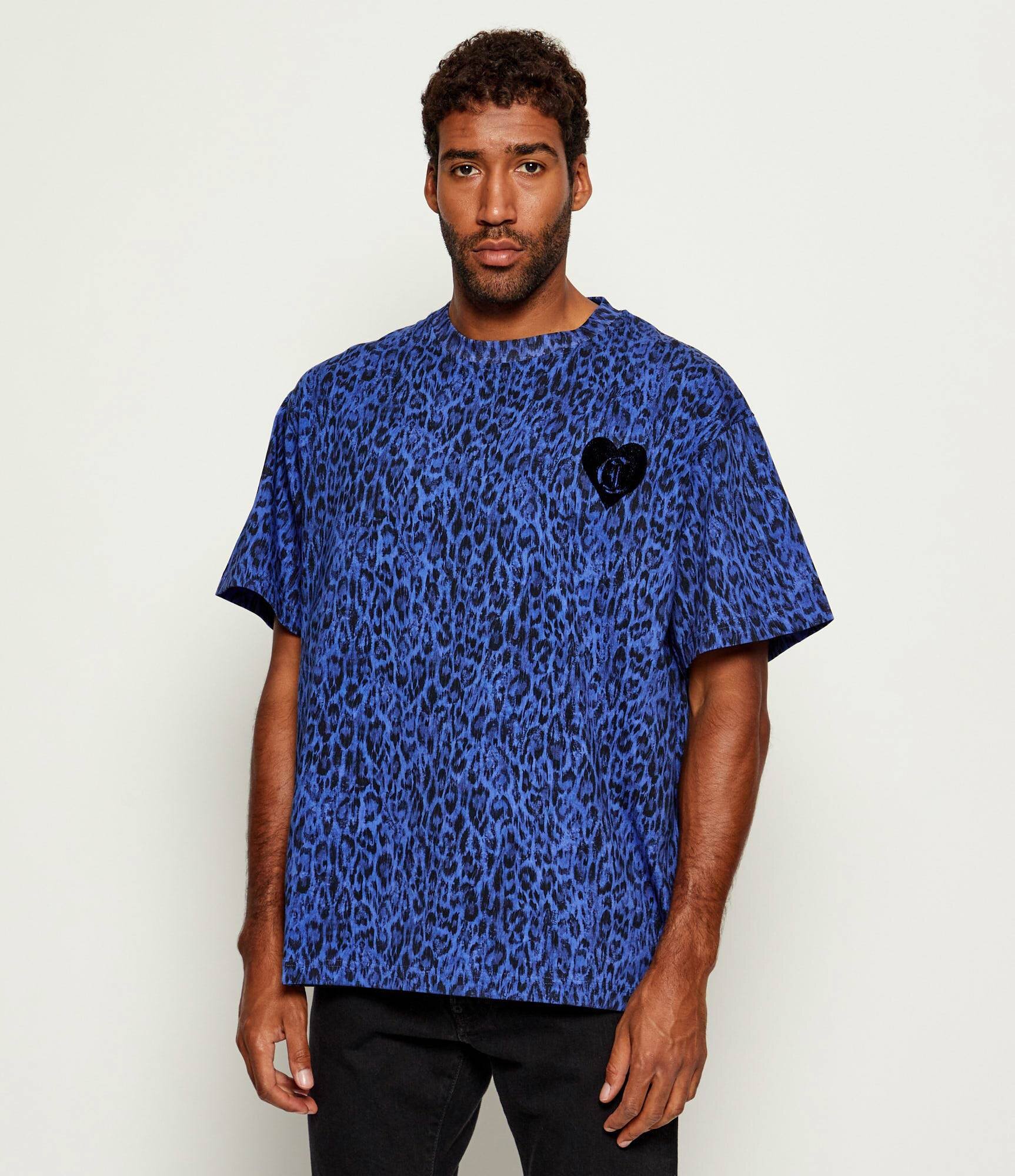 Just Cavalli Tricou Leo carpet stitch | Oversize fit