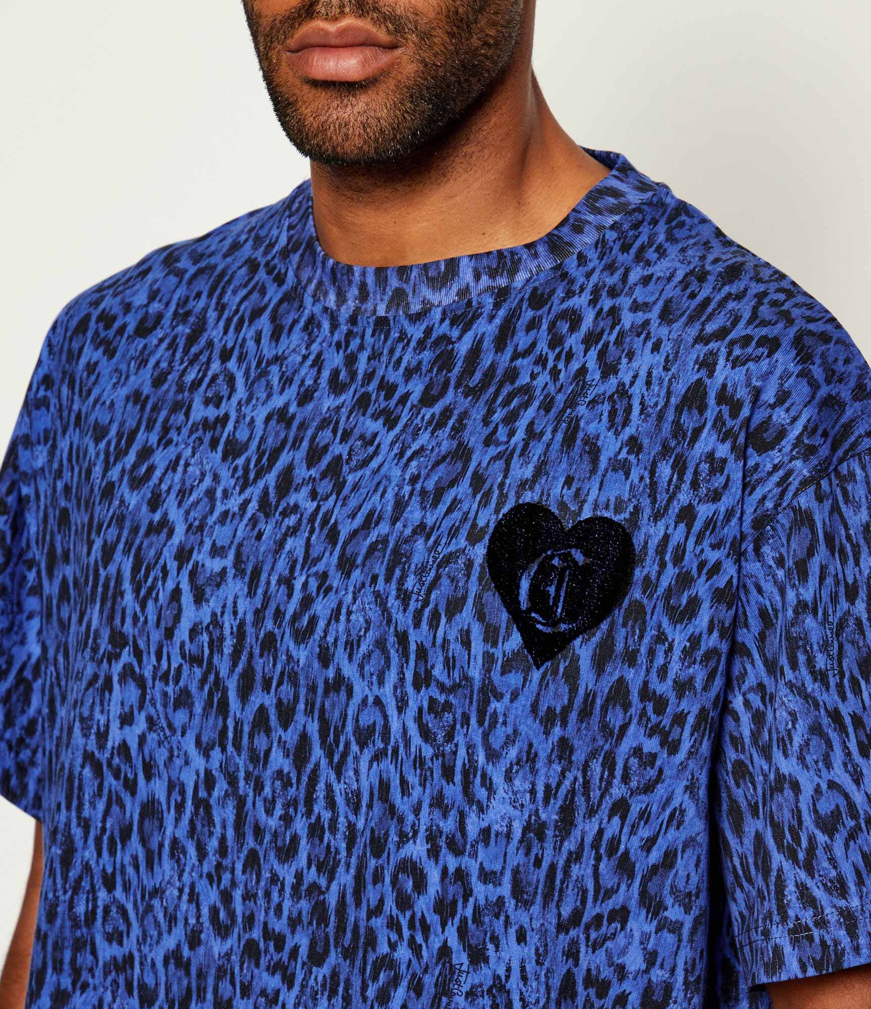 Just Cavalli Tricou Leo carpet stitch | Oversize fit