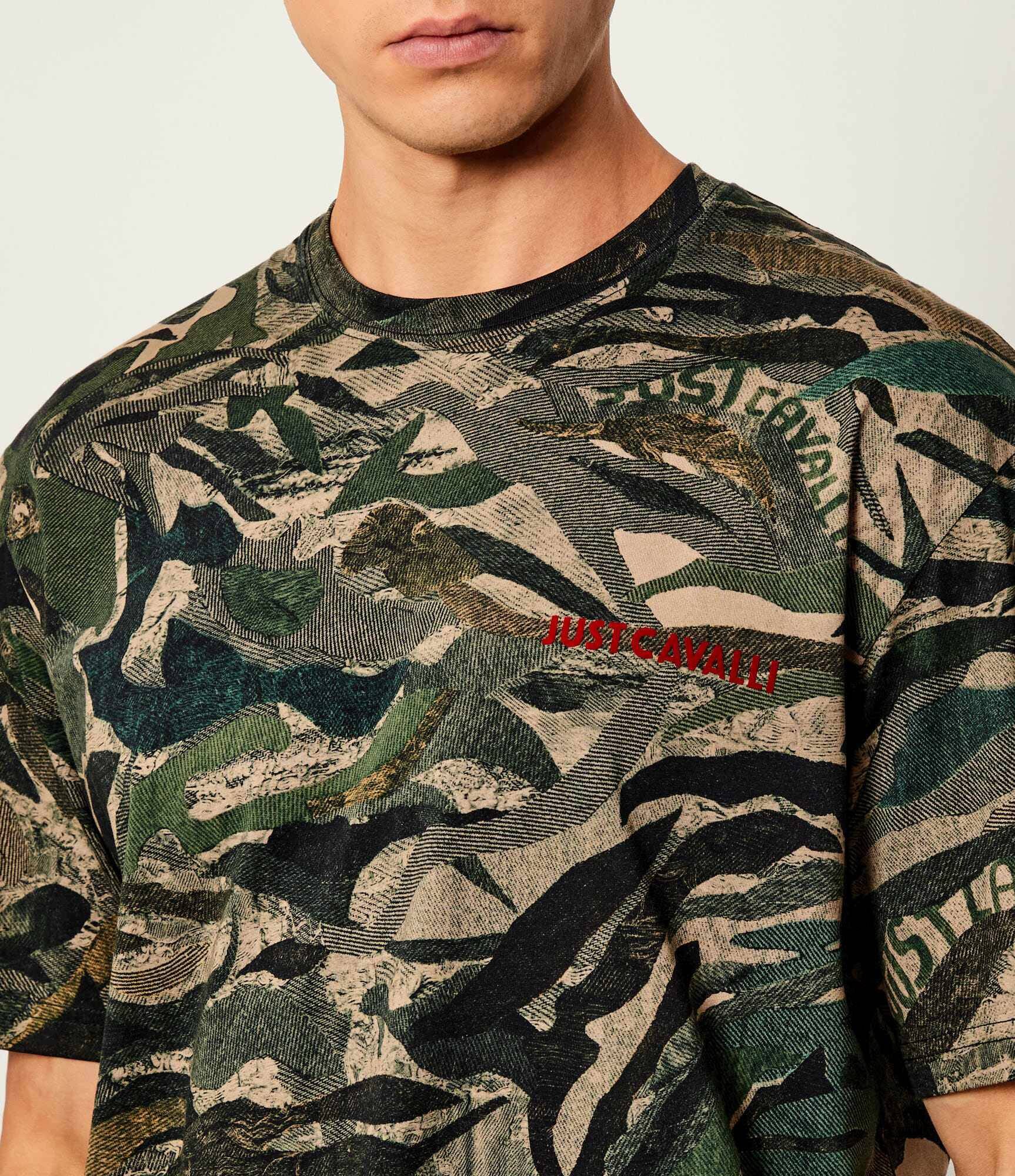 Just Cavalli Tricou TIGER CAMO | regular fit