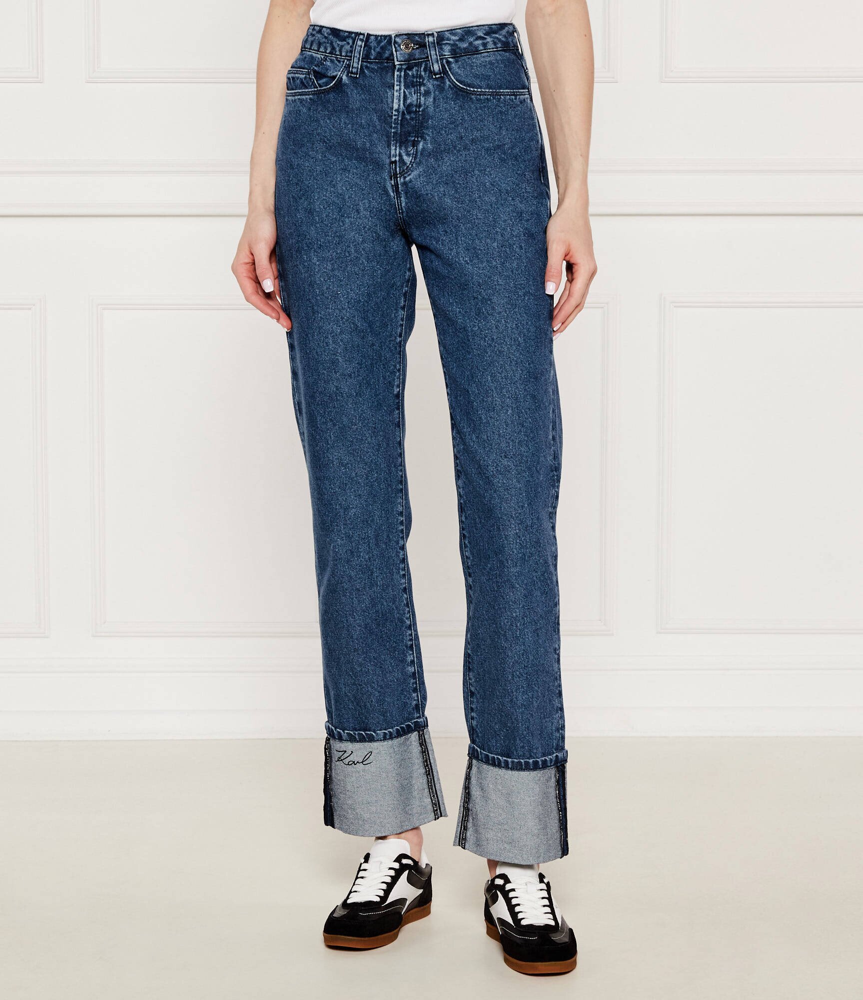 Karl Lagerfeld Blugi | Straight fit | high waist