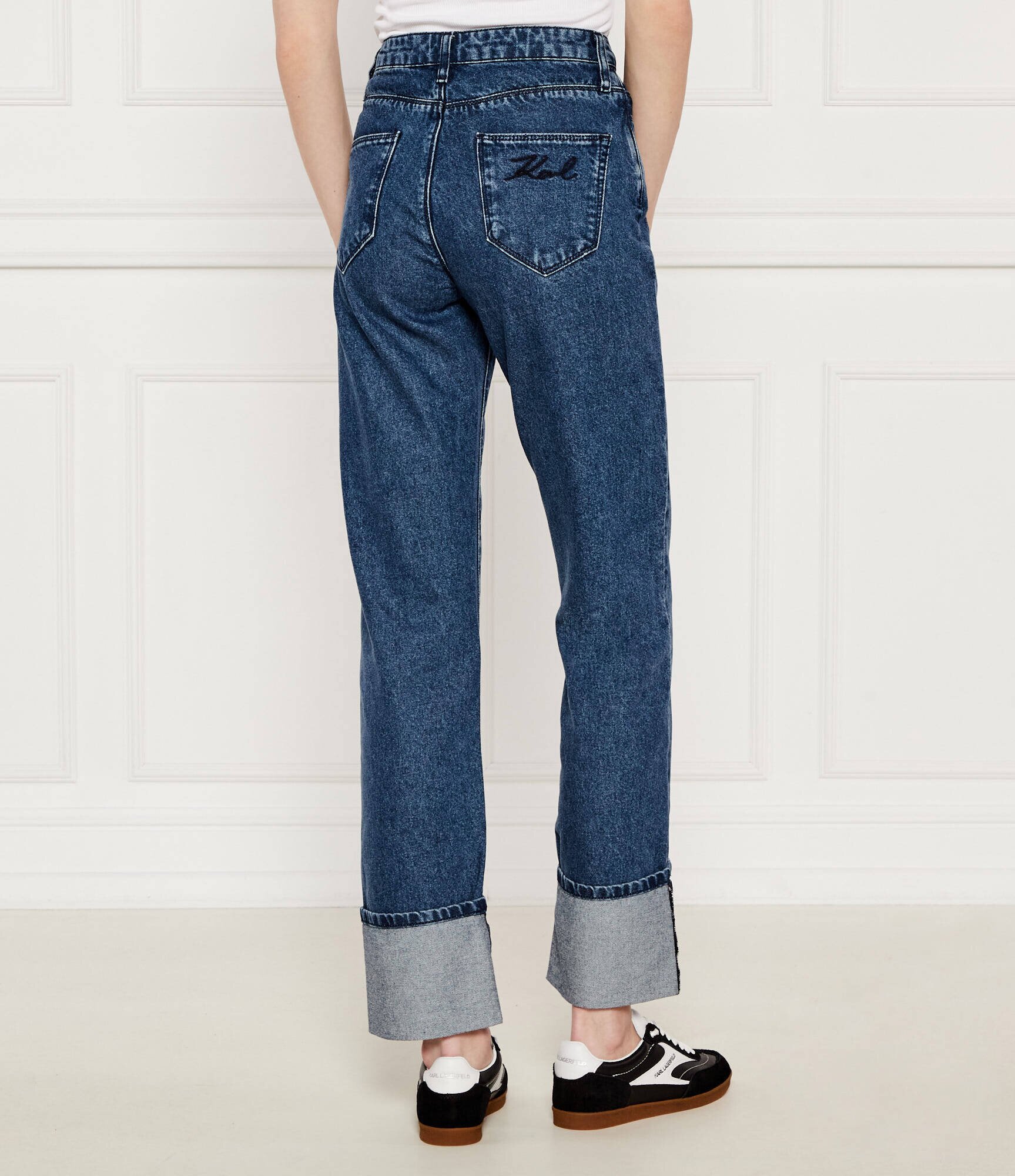 Karl Lagerfeld Blugi | Straight fit | high waist