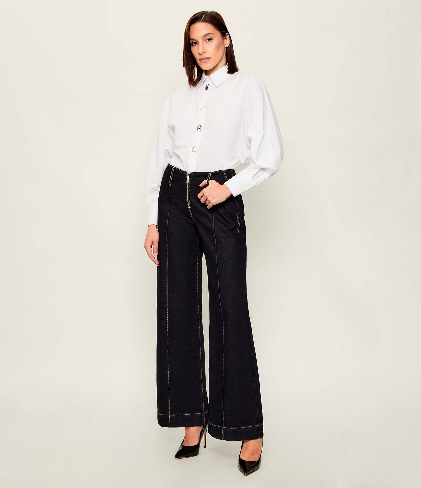 Karl Lagerfeld Cămașă snap fashion | Loose fit