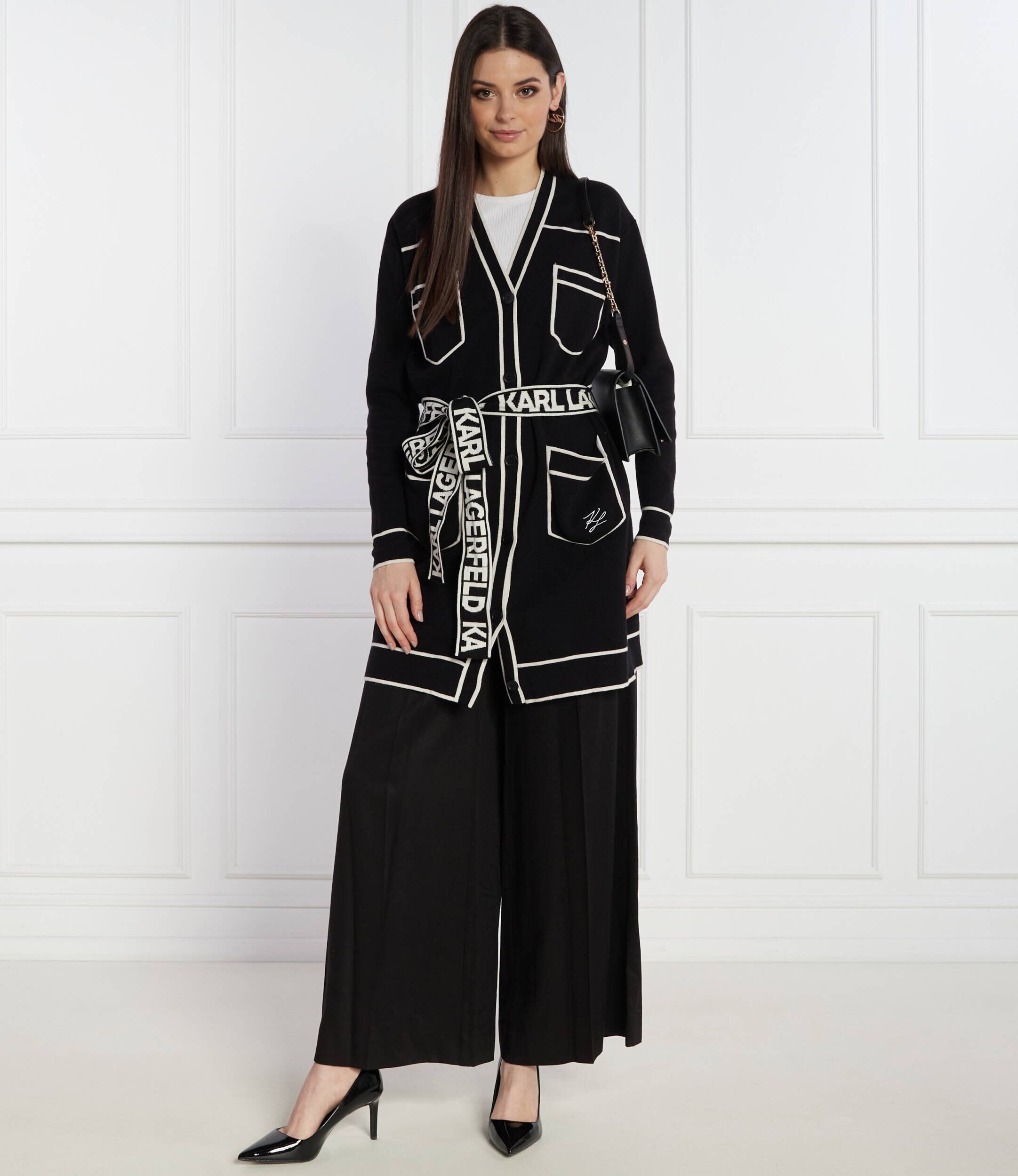 Karl Lagerfeld Cardigan | Relaxed fit cu adaos de lână