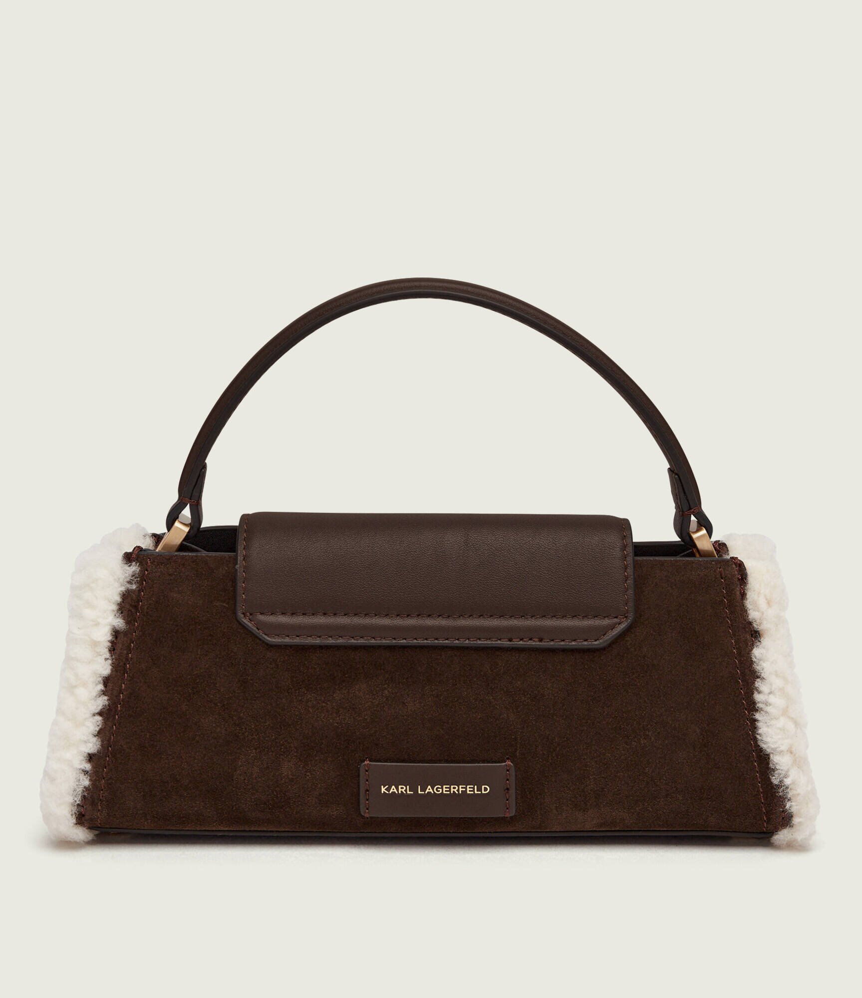 Karl Lagerfeld Cufăr K/Signature | piele întoarsă | shearling