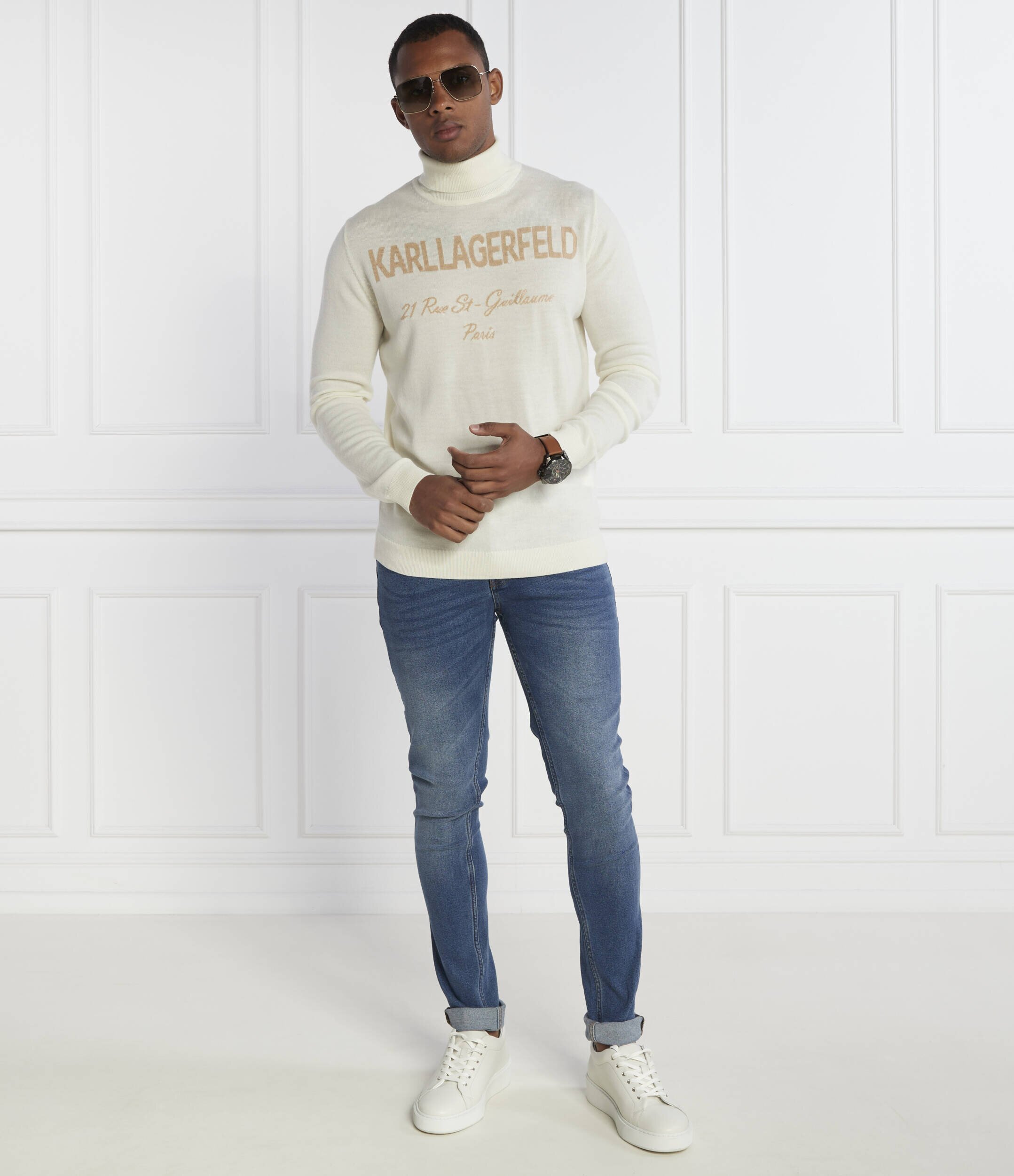 Karl Lagerfeld De lână maletă knit | Regular Fit
