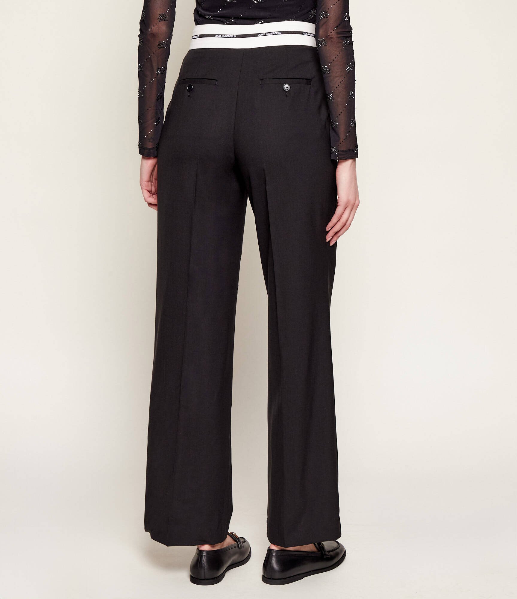 Karl Lagerfeld De lână pantaloni BW ESSENTIAL | Relaxed fit