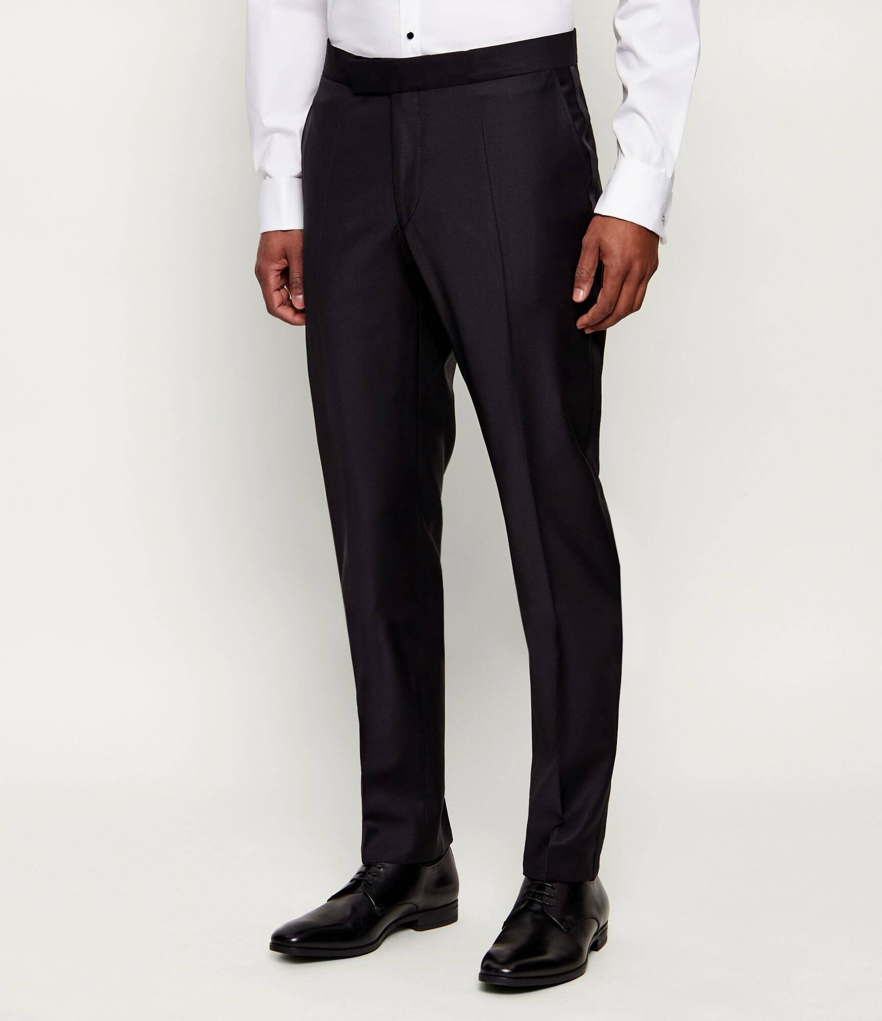 Karl Lagerfeld De lână pantaloni CLYDE | Slim Fit