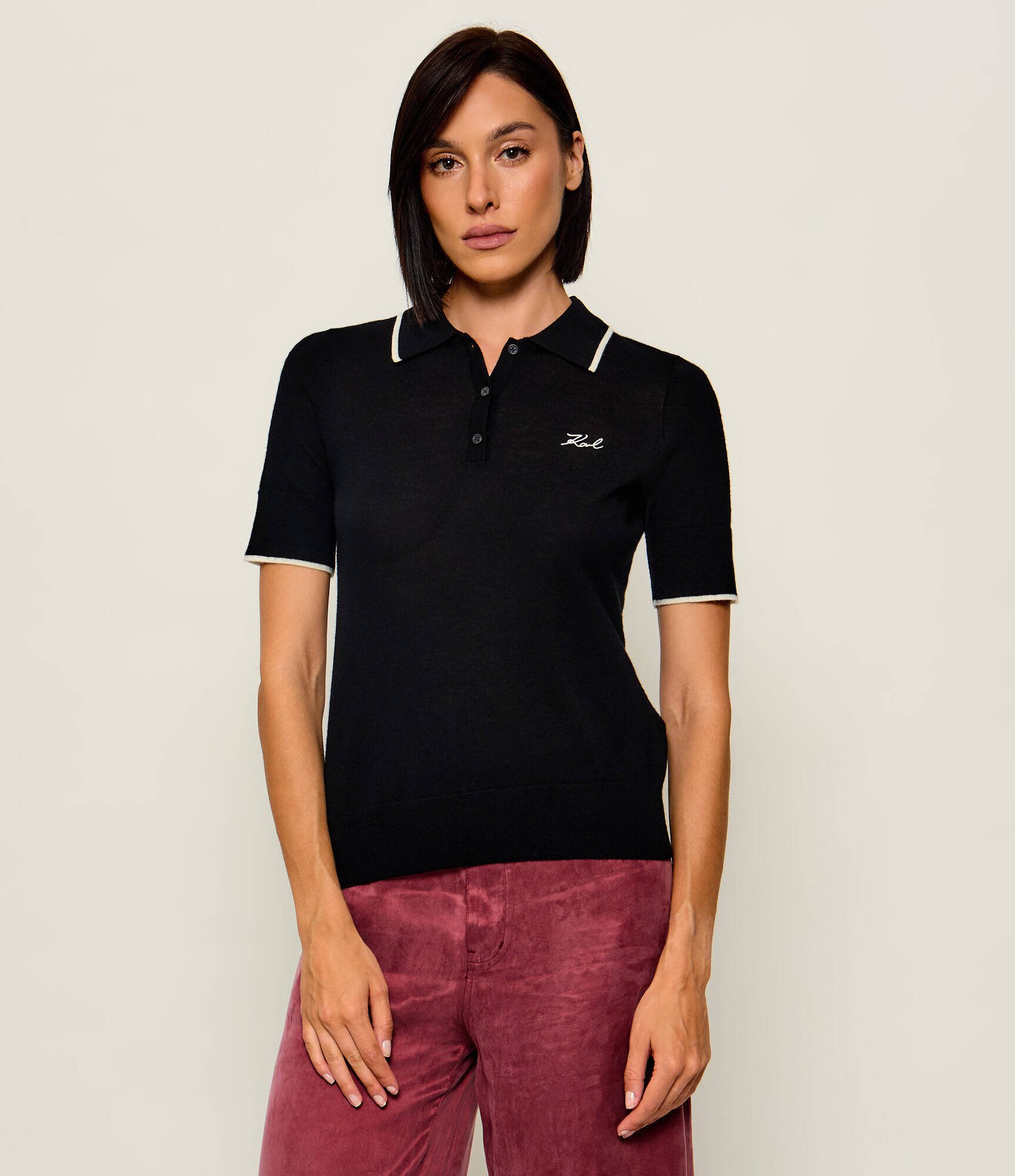 Karl Lagerfeld De lână polo Essential | regular fit