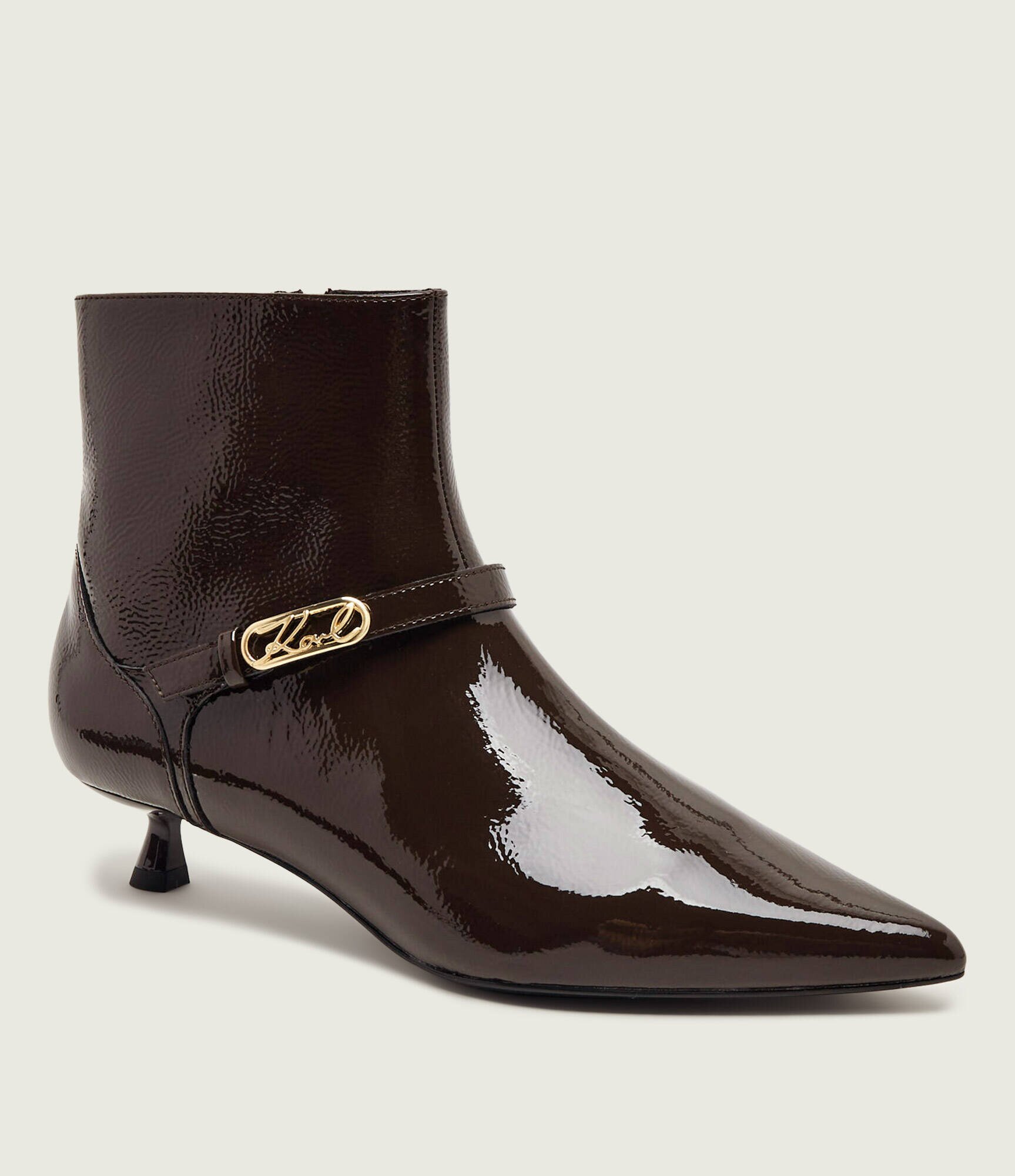 Karl Lagerfeld De piele botine cu toc Pasha