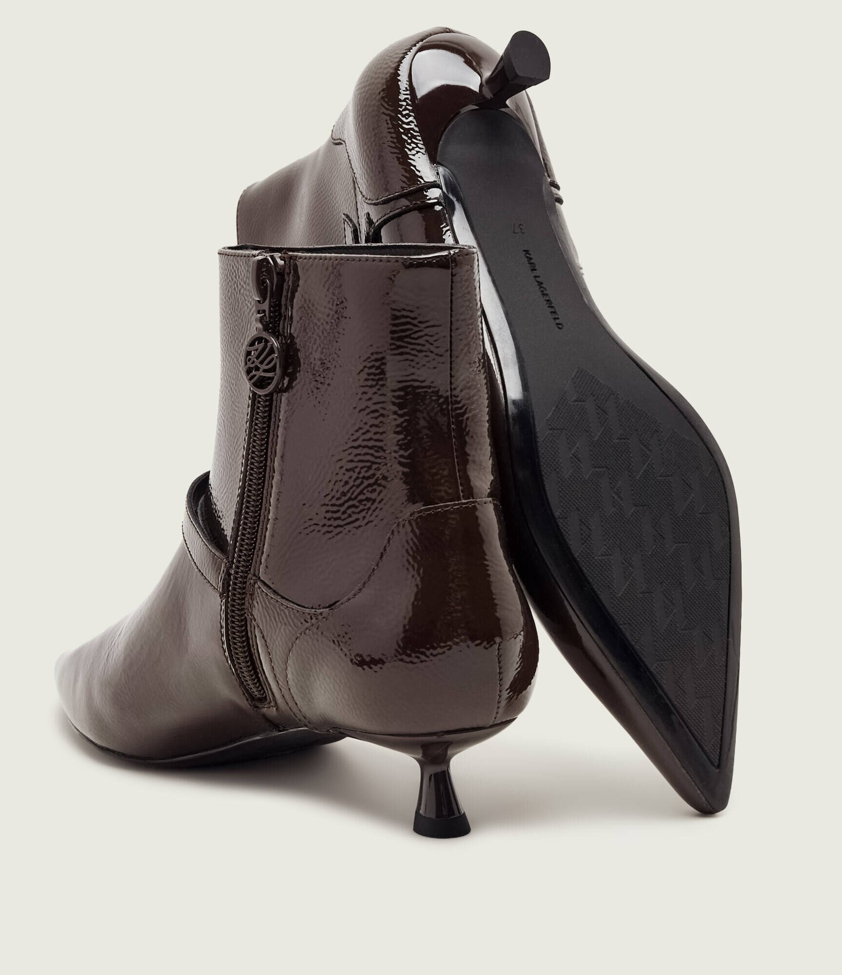 Karl Lagerfeld De piele botine cu toc Pasha