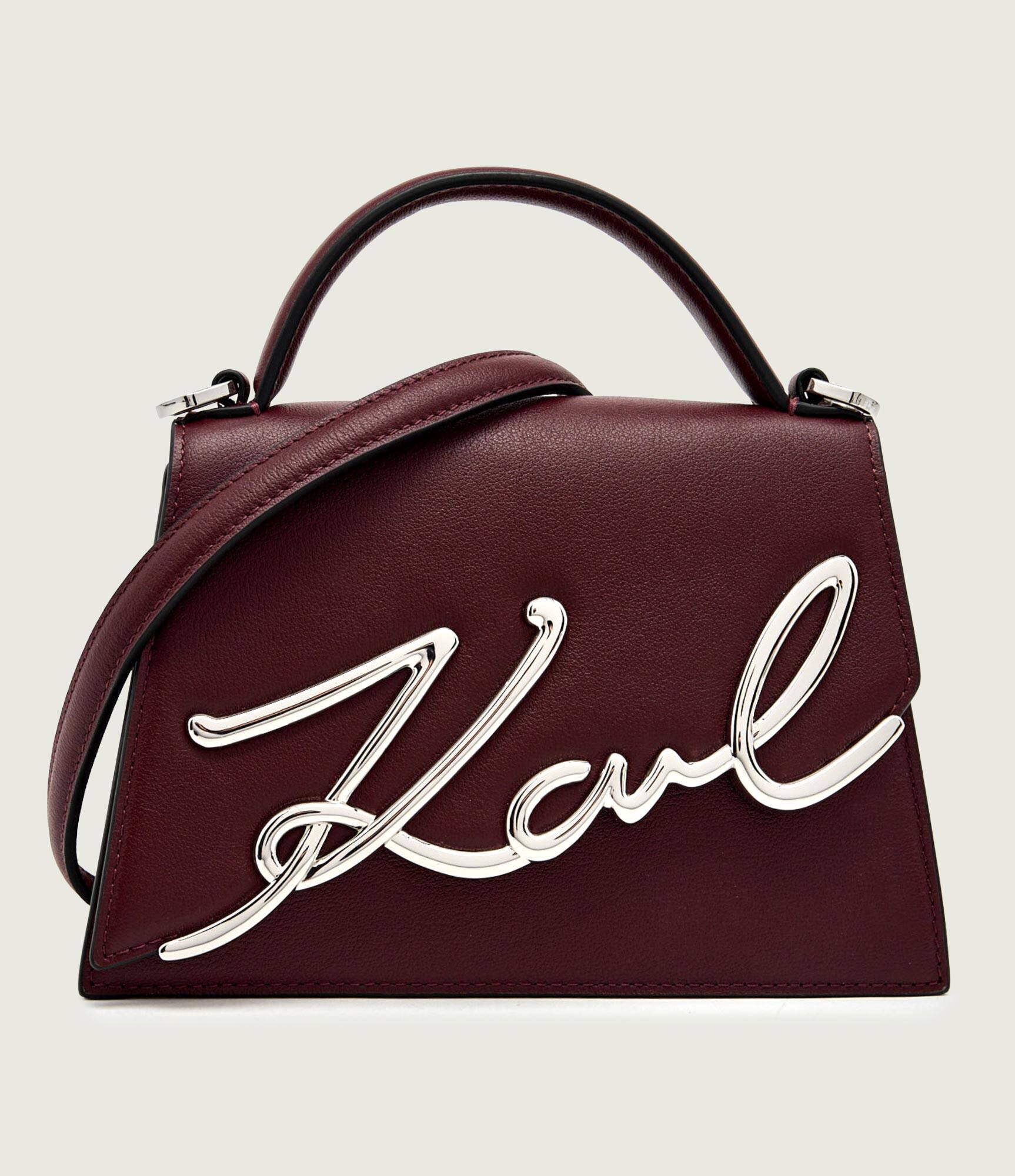 Karl Lagerfeld De piele cufăr k/signature 2.0