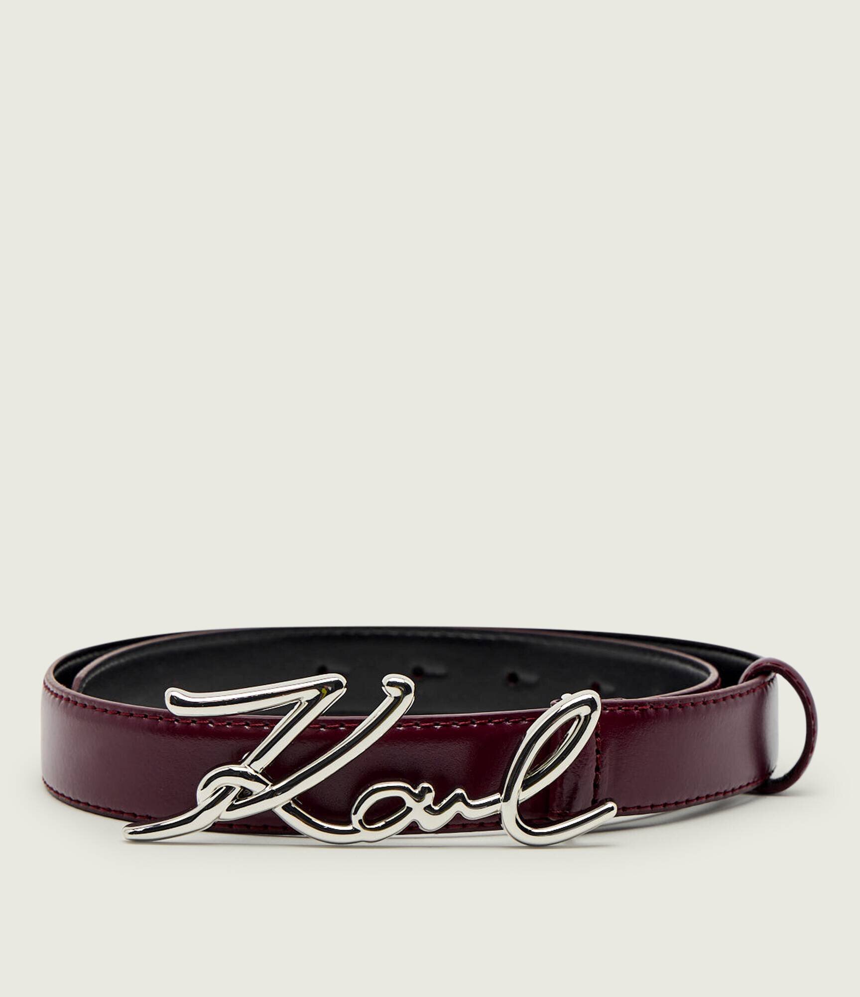 Karl Lagerfeld De piele curea k/signature h2.5