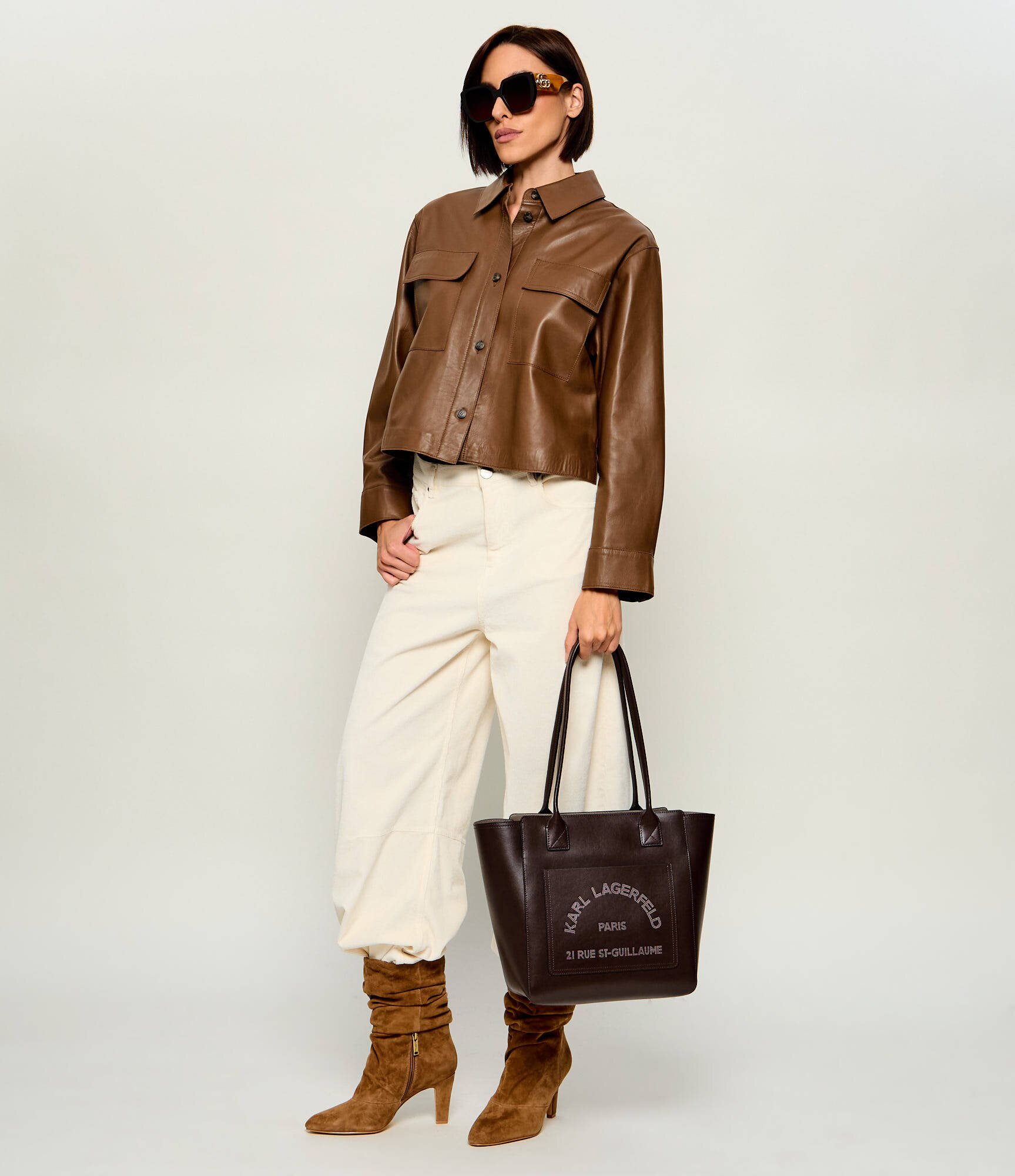 Karl Lagerfeld De piele geantă shopper K/ Daily