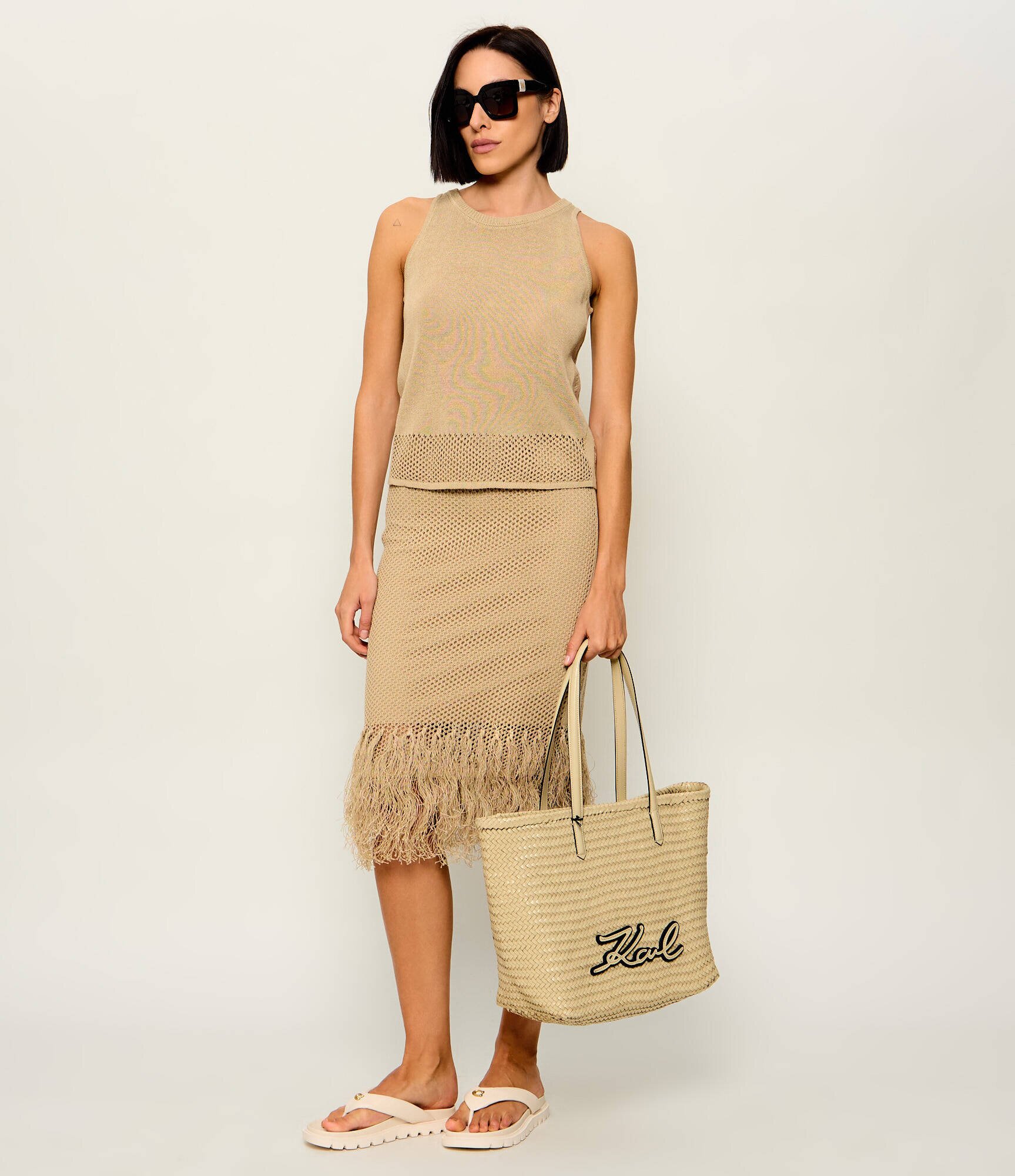 Karl Lagerfeld De piele geantă shopper K/signature