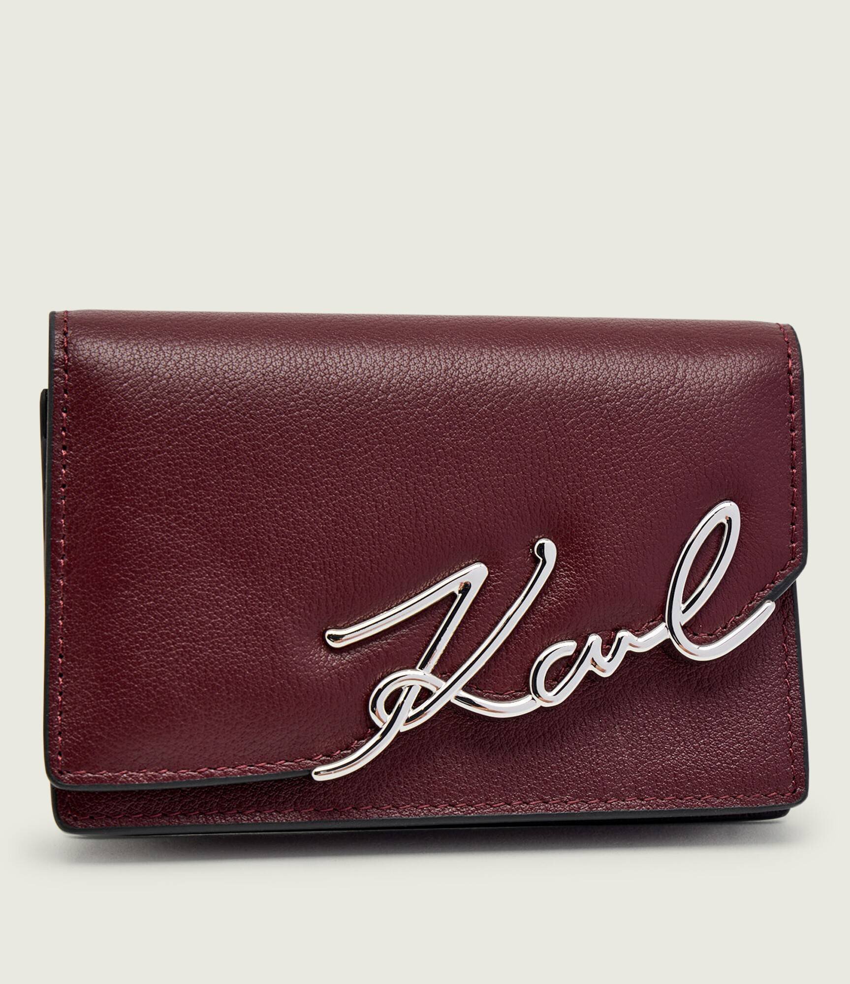 Karl Lagerfeld De piele husă pentru carduri k/signature