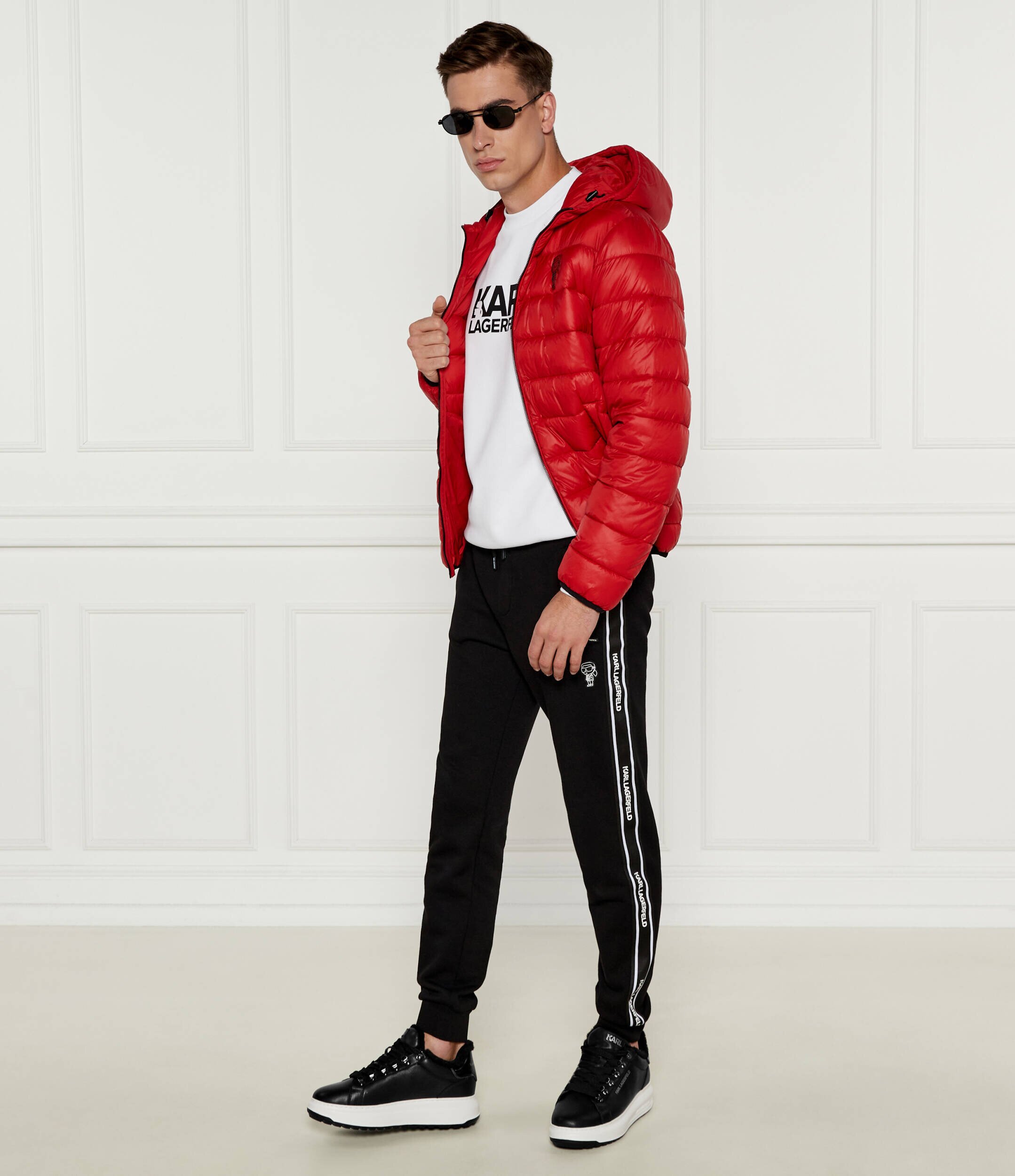 Karl Lagerfeld De piele sneakers KAPRI LUG | shearling