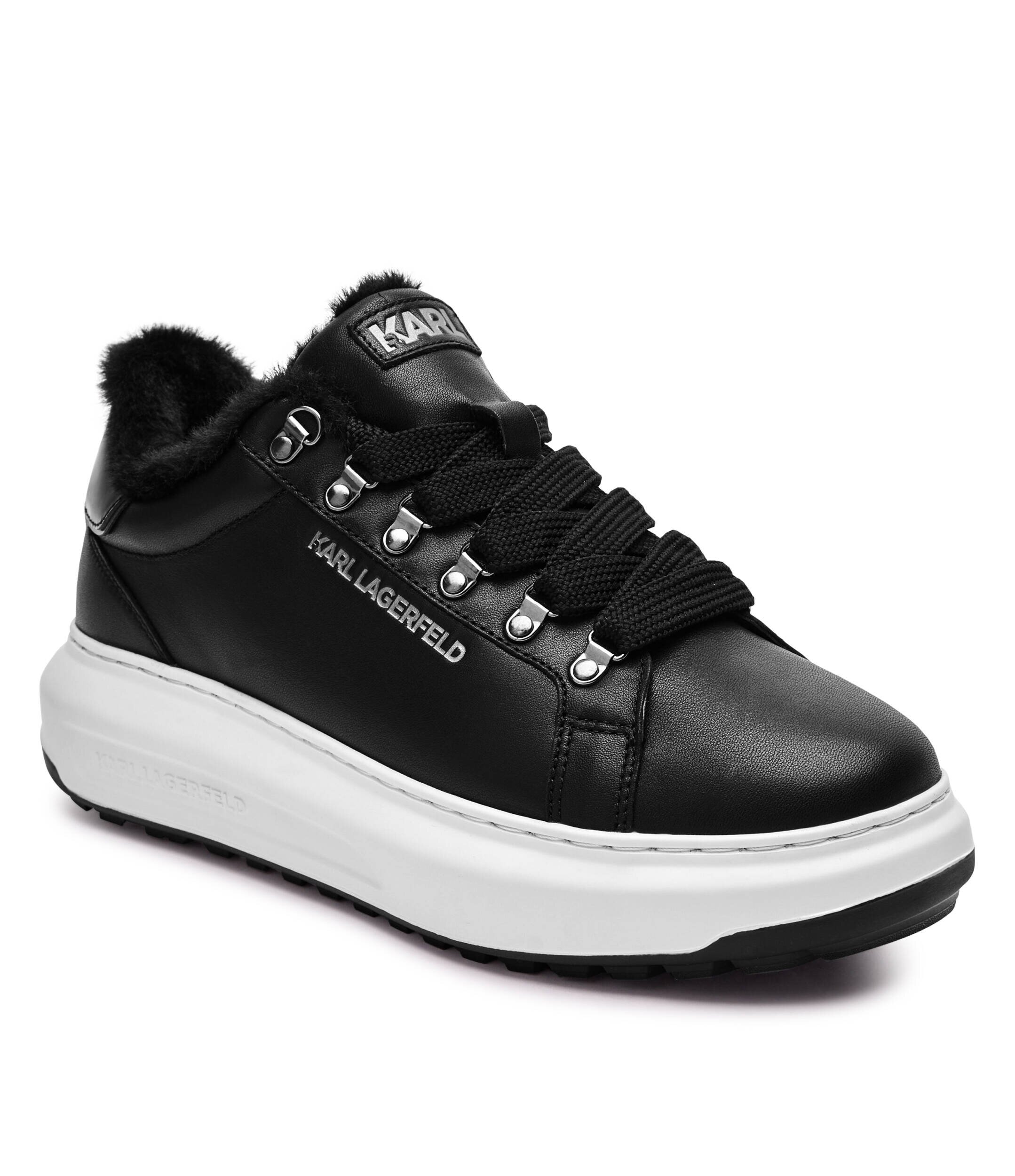 Karl Lagerfeld De piele sneakers KAPRI LUG | shearling