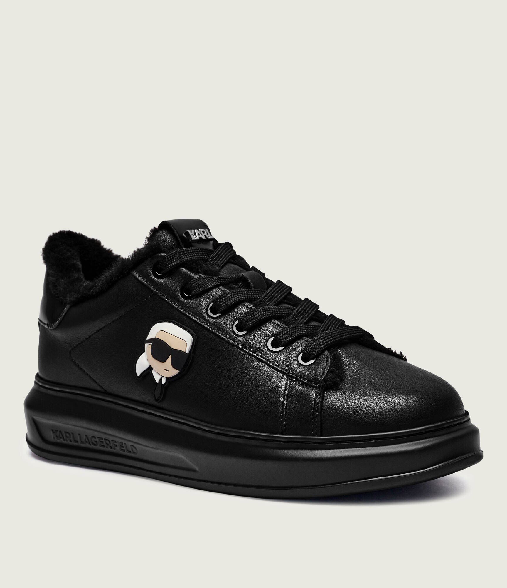 Karl Lagerfeld De piele sneakers KAPRI | shearling