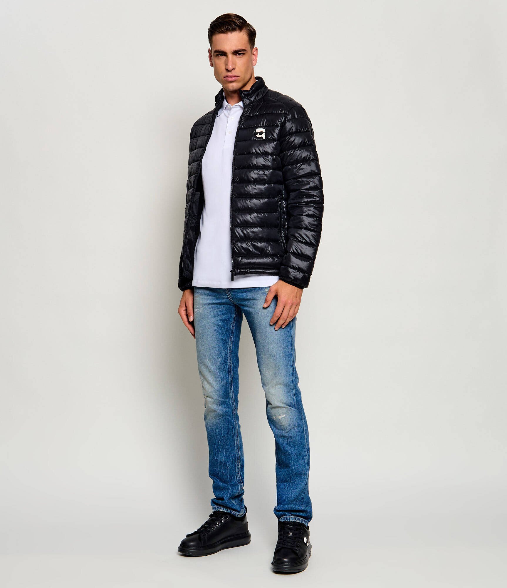 Karl Lagerfeld De piele sneakers KAPRI | shearling