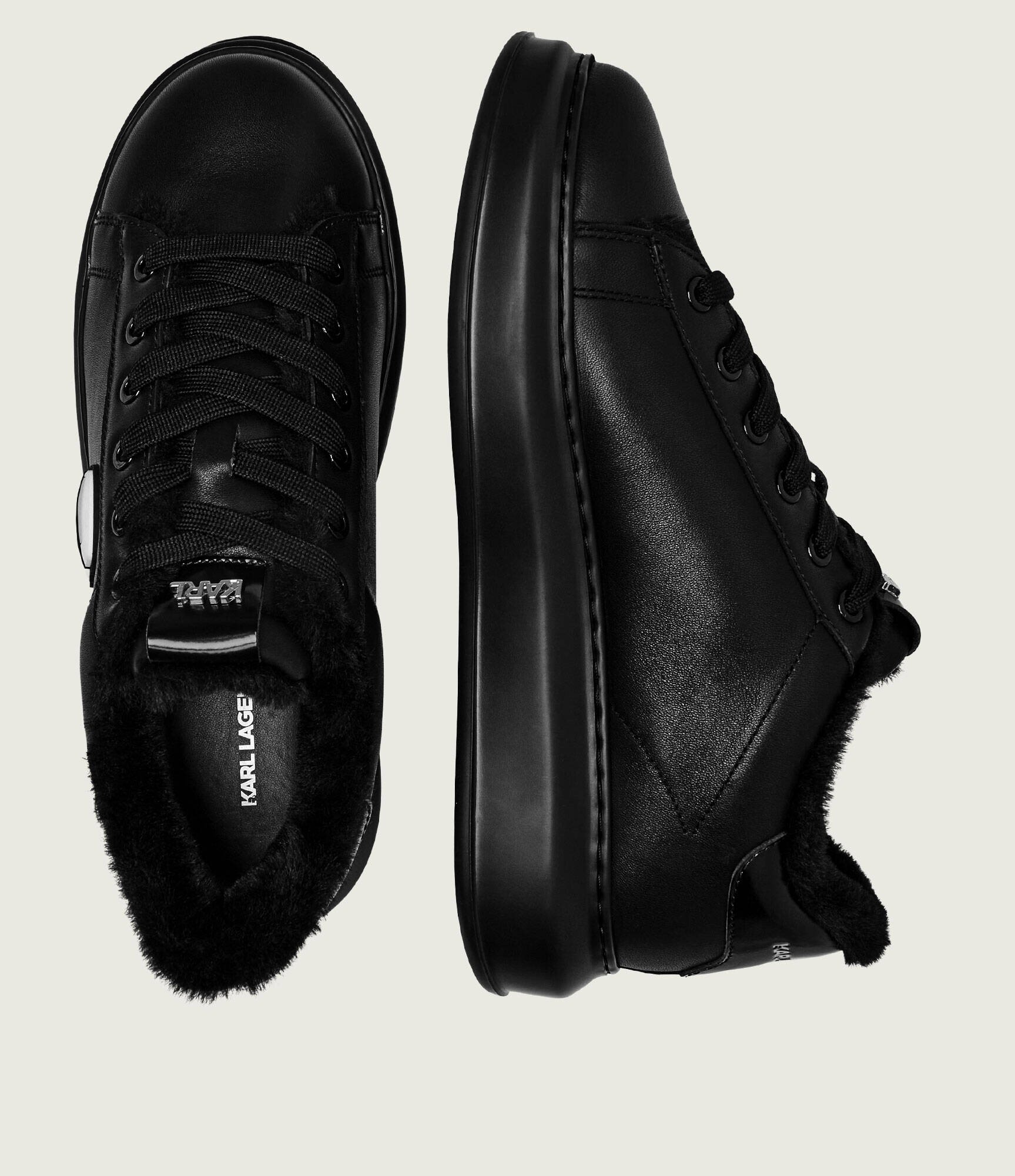 Karl Lagerfeld De piele sneakers KAPRI | shearling