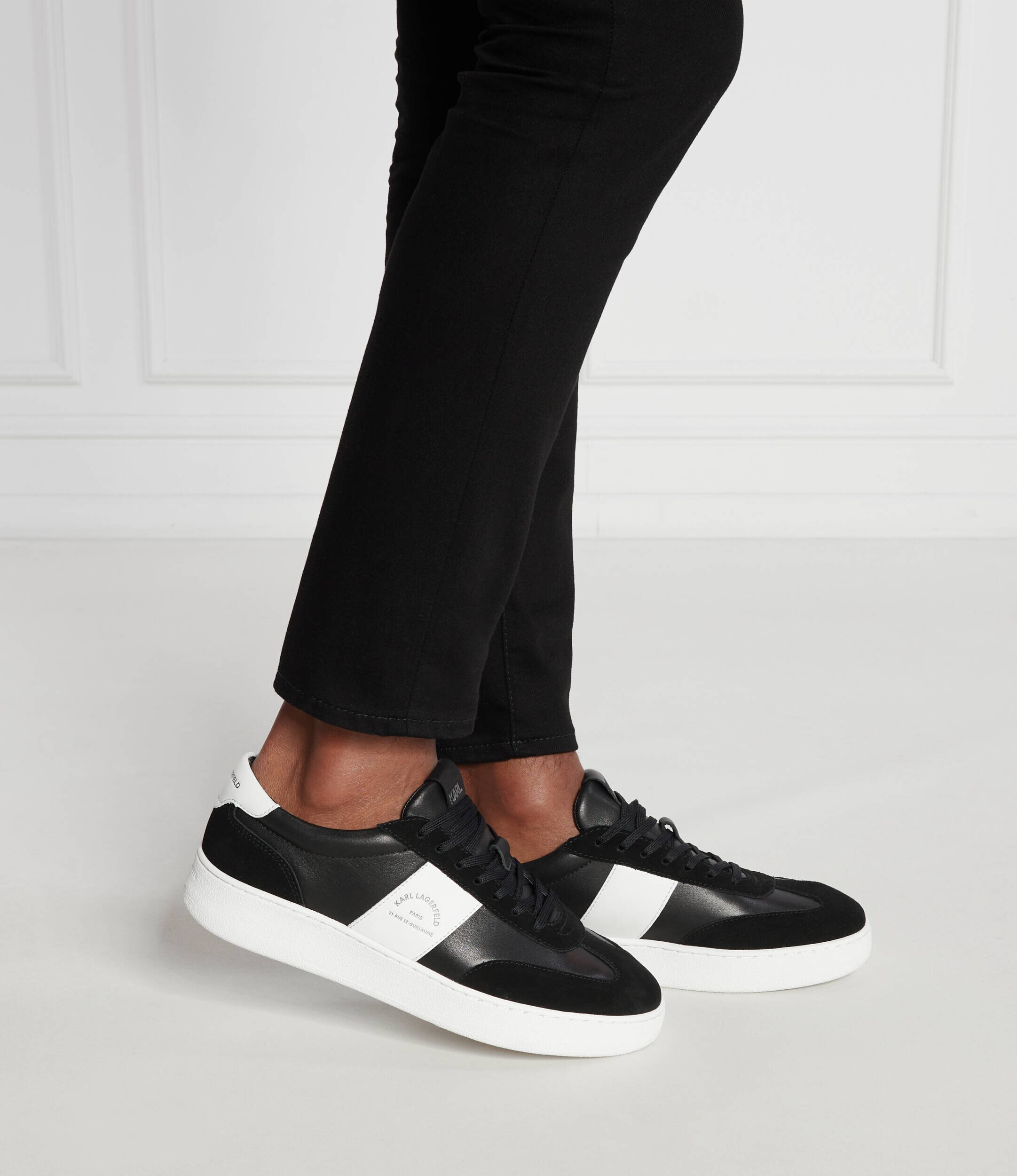 Karl Lagerfeld De piele sneakers KOURT III Maison Band Lo Lace