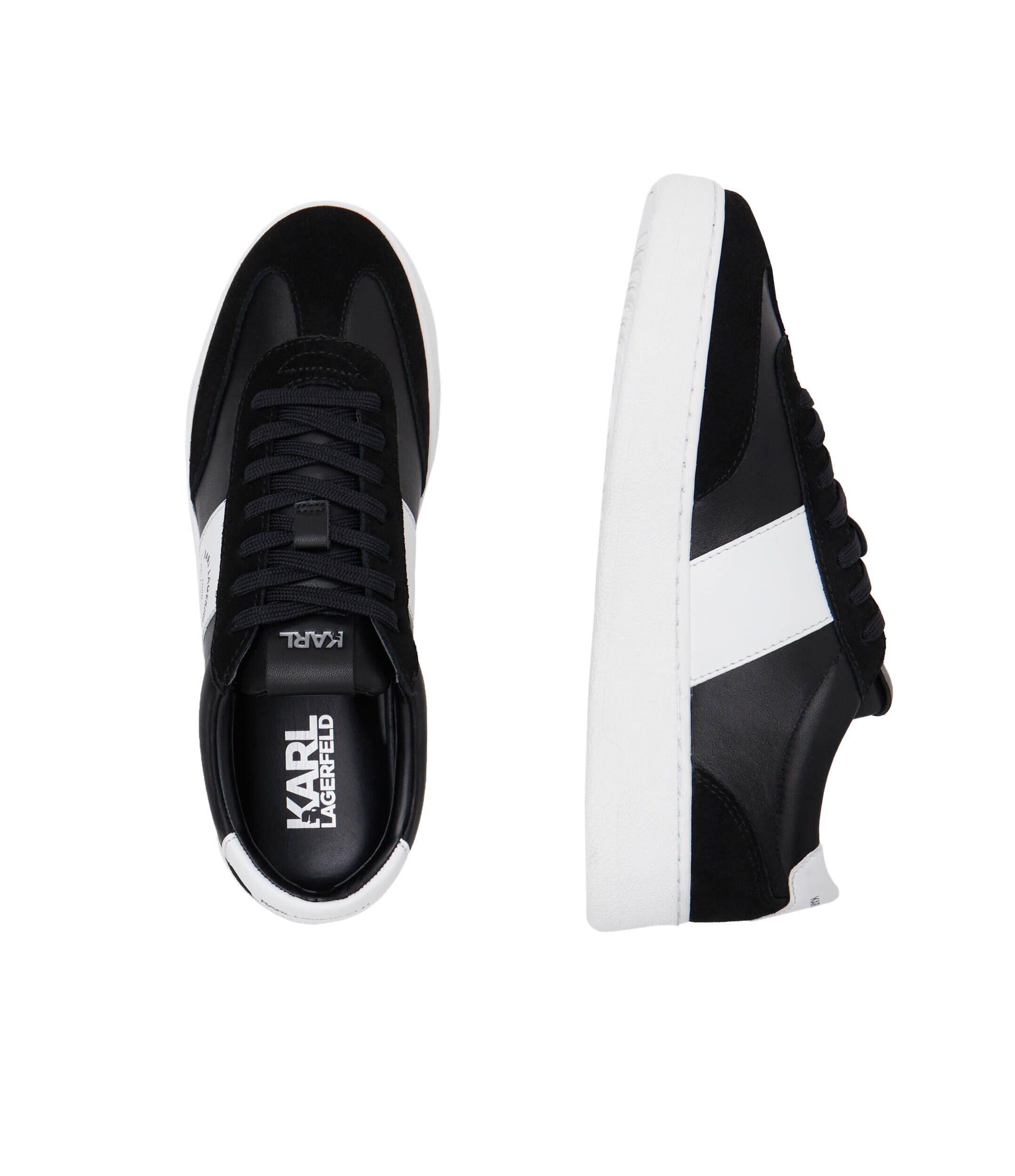 Karl Lagerfeld De piele sneakers KOURT III Maison Band Lo Lace