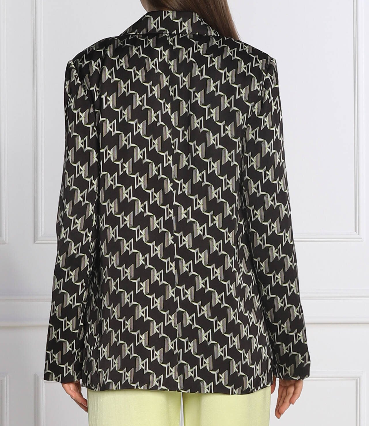 Karl Lagerfeld De satin sacou MONOGRAM | Regular Fit