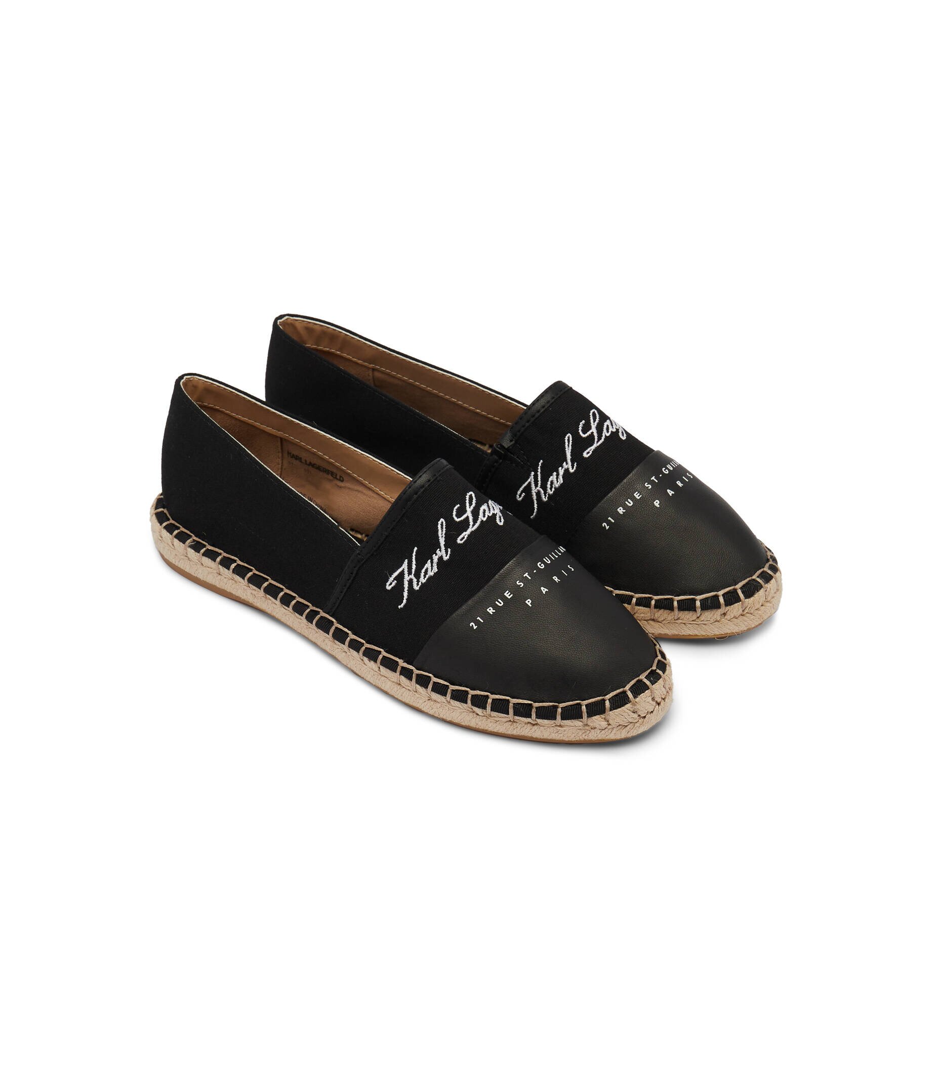 Karl Lagerfeld Espadrile Kamini cu adaos de piele
