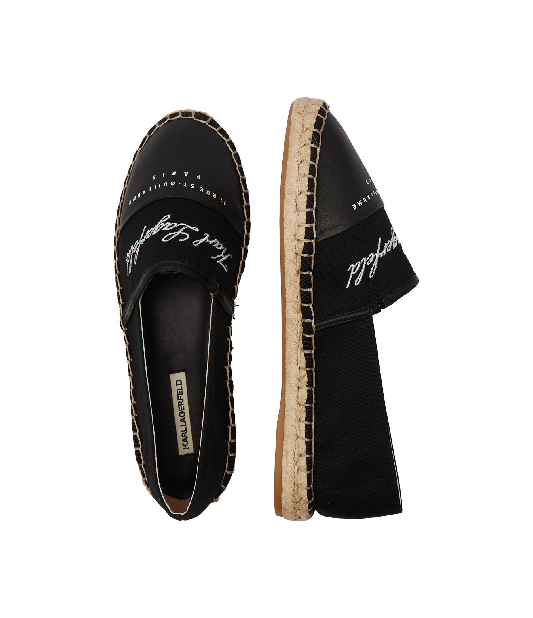Karl Lagerfeld Espadrile Kamini cu adaos de piele