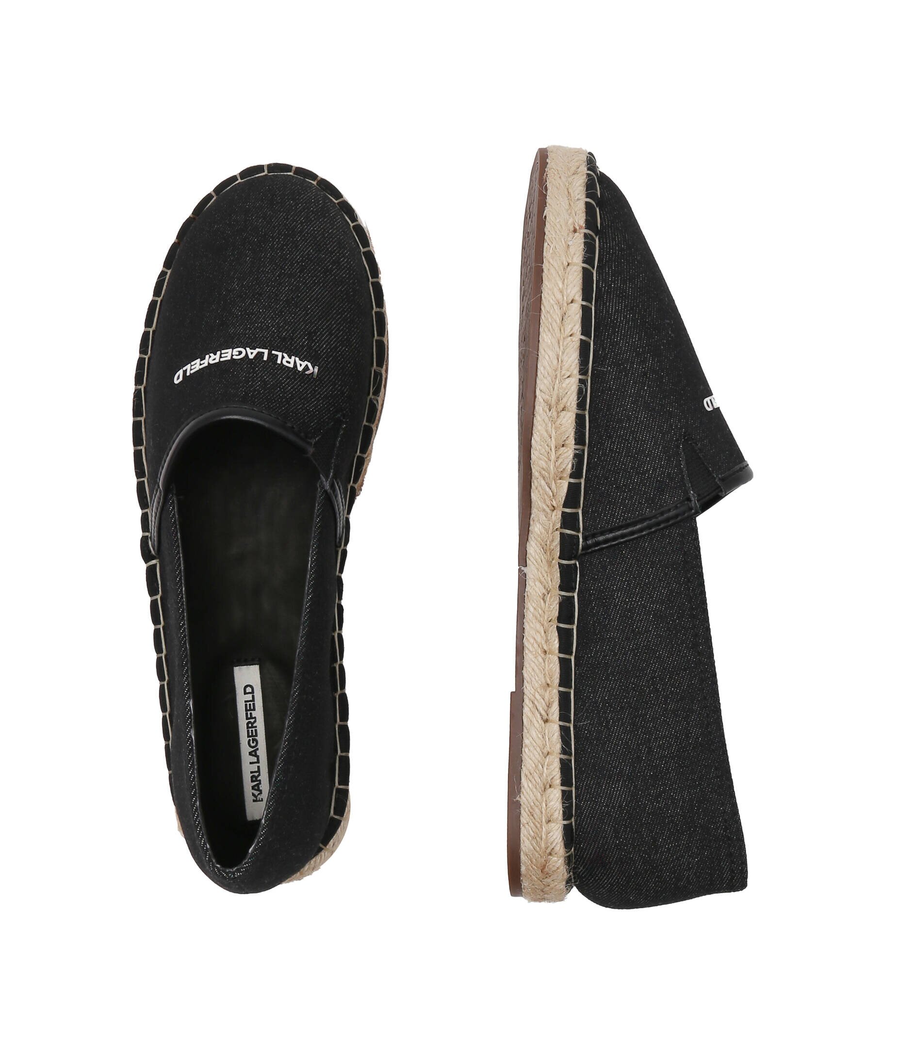 Karl Lagerfeld Espadrile KAMINO Injekt cu adaos de piele