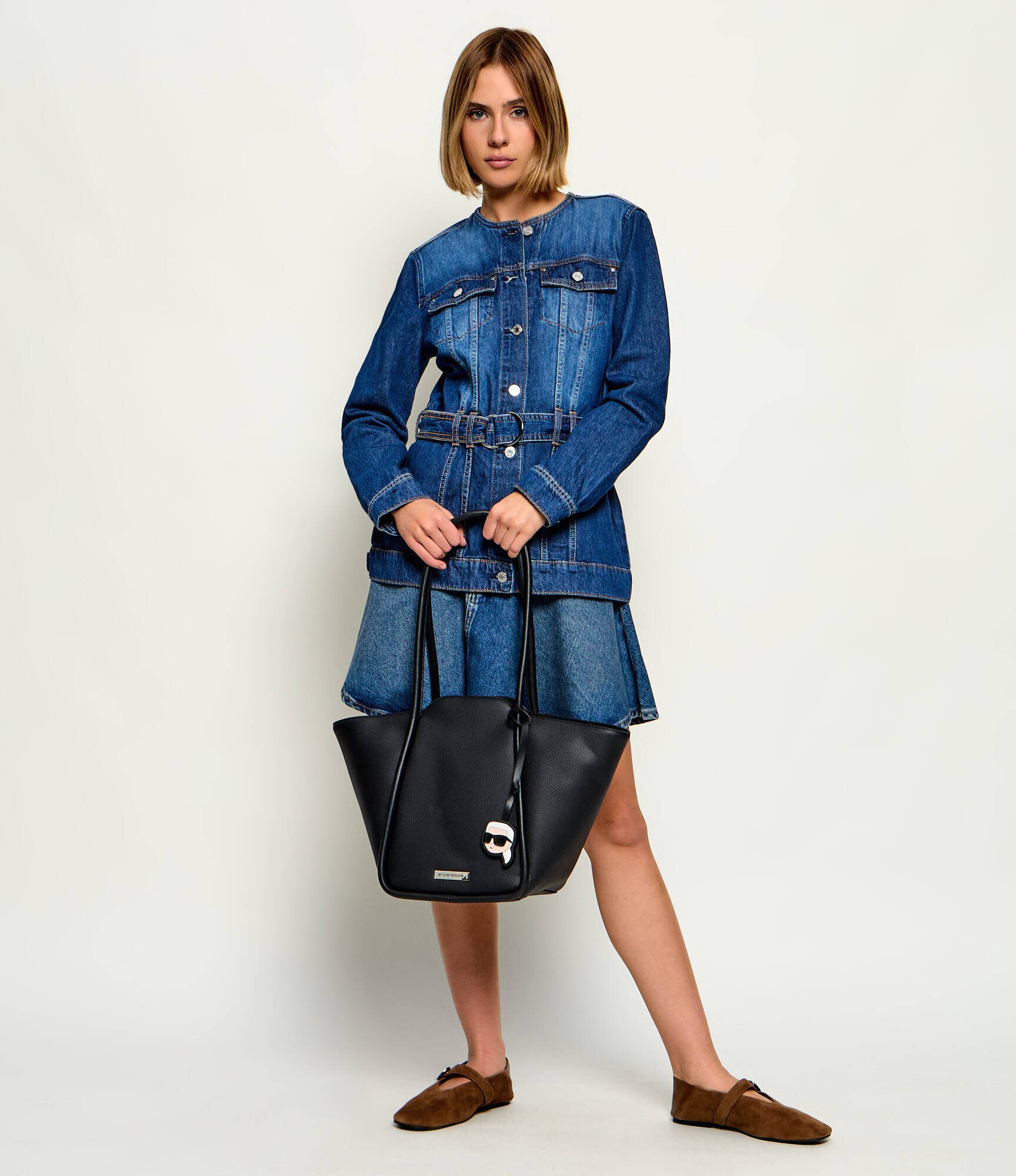 Karl Lagerfeld Geantă shopper Ikon Pebble