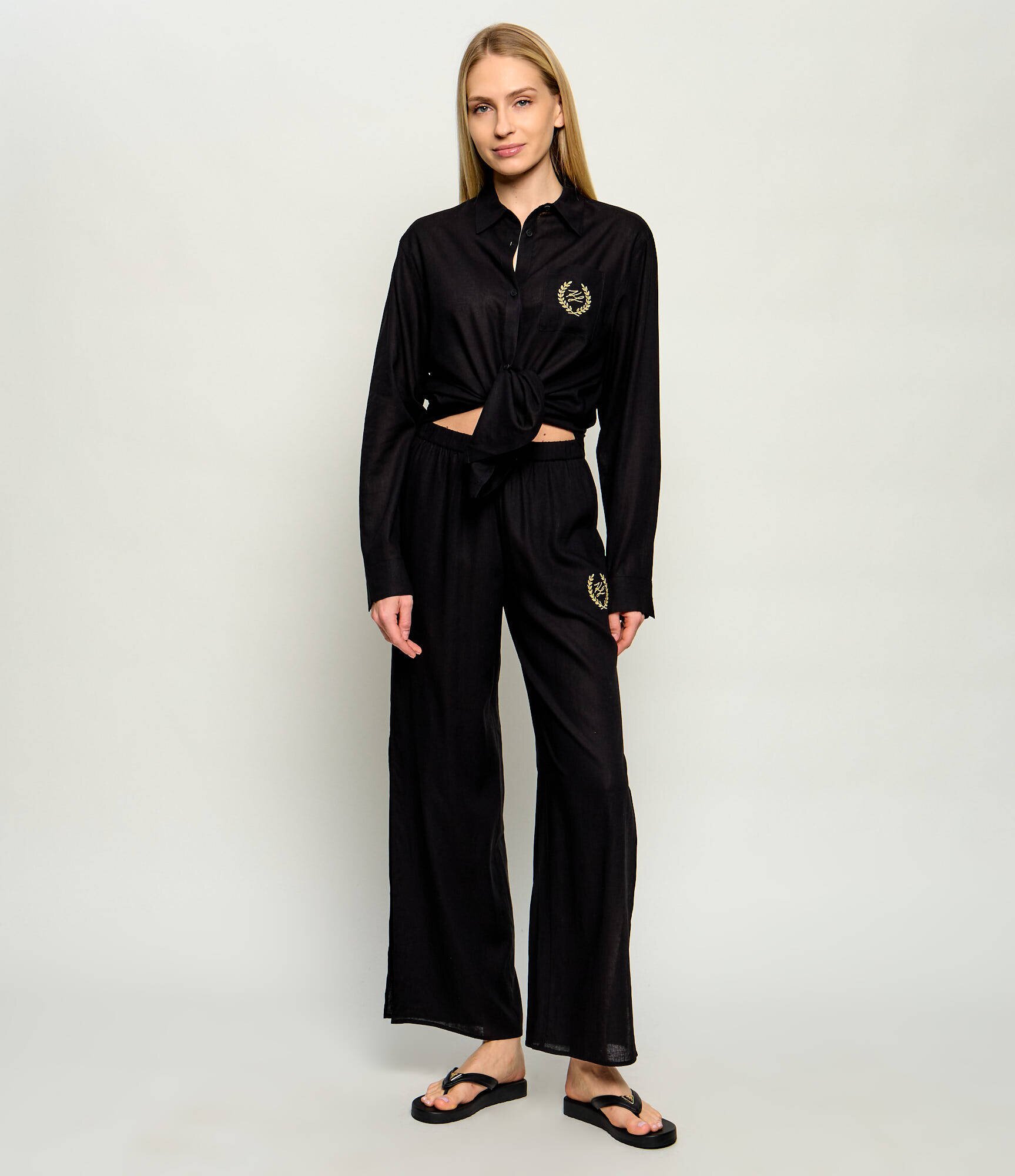 Karl Lagerfeld Jeans Cămașă Hotel Karl | regular fit | cu adaos de in