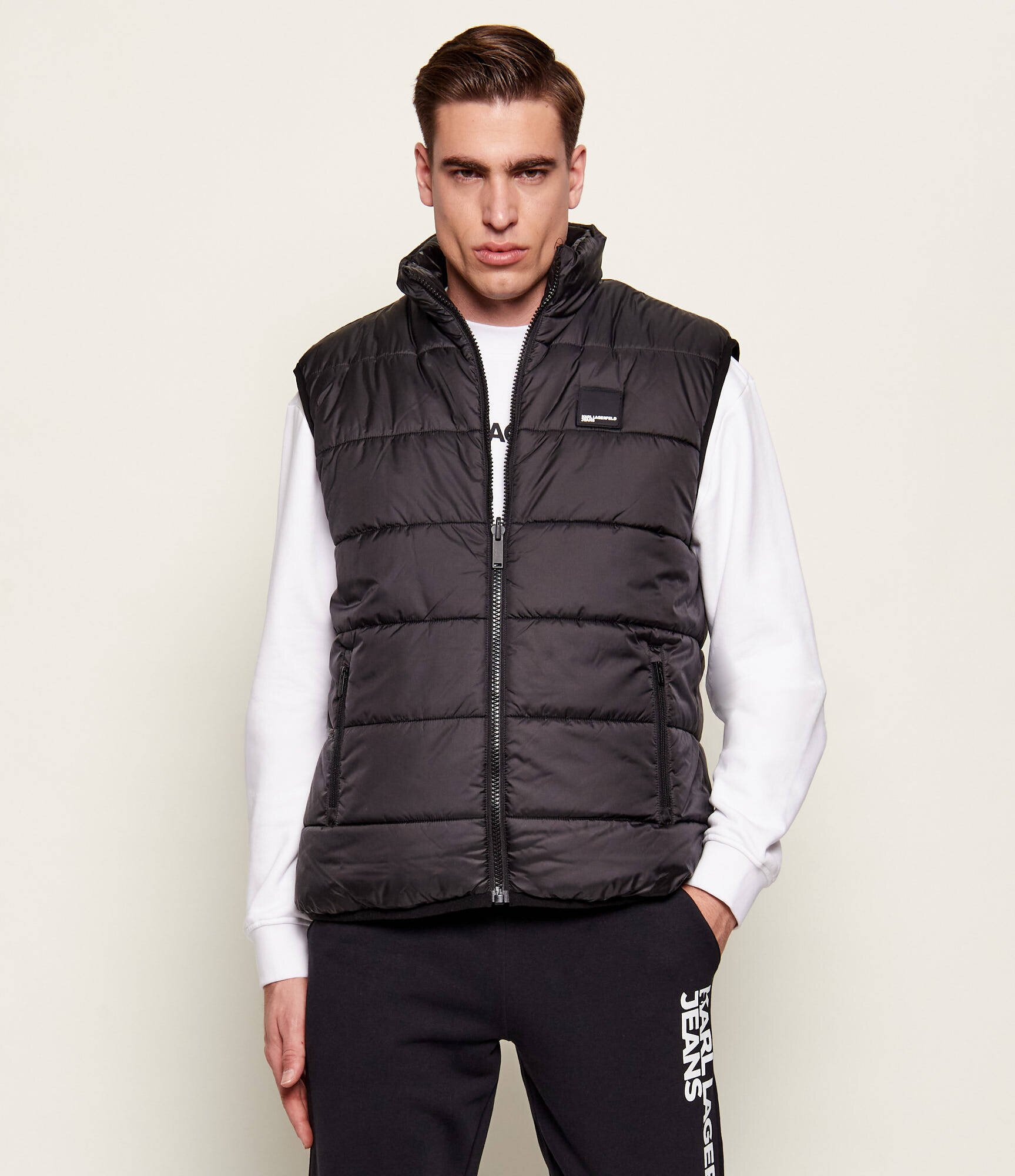 Karl Lagerfeld Jeans Cu două fețe vestă | regular fit