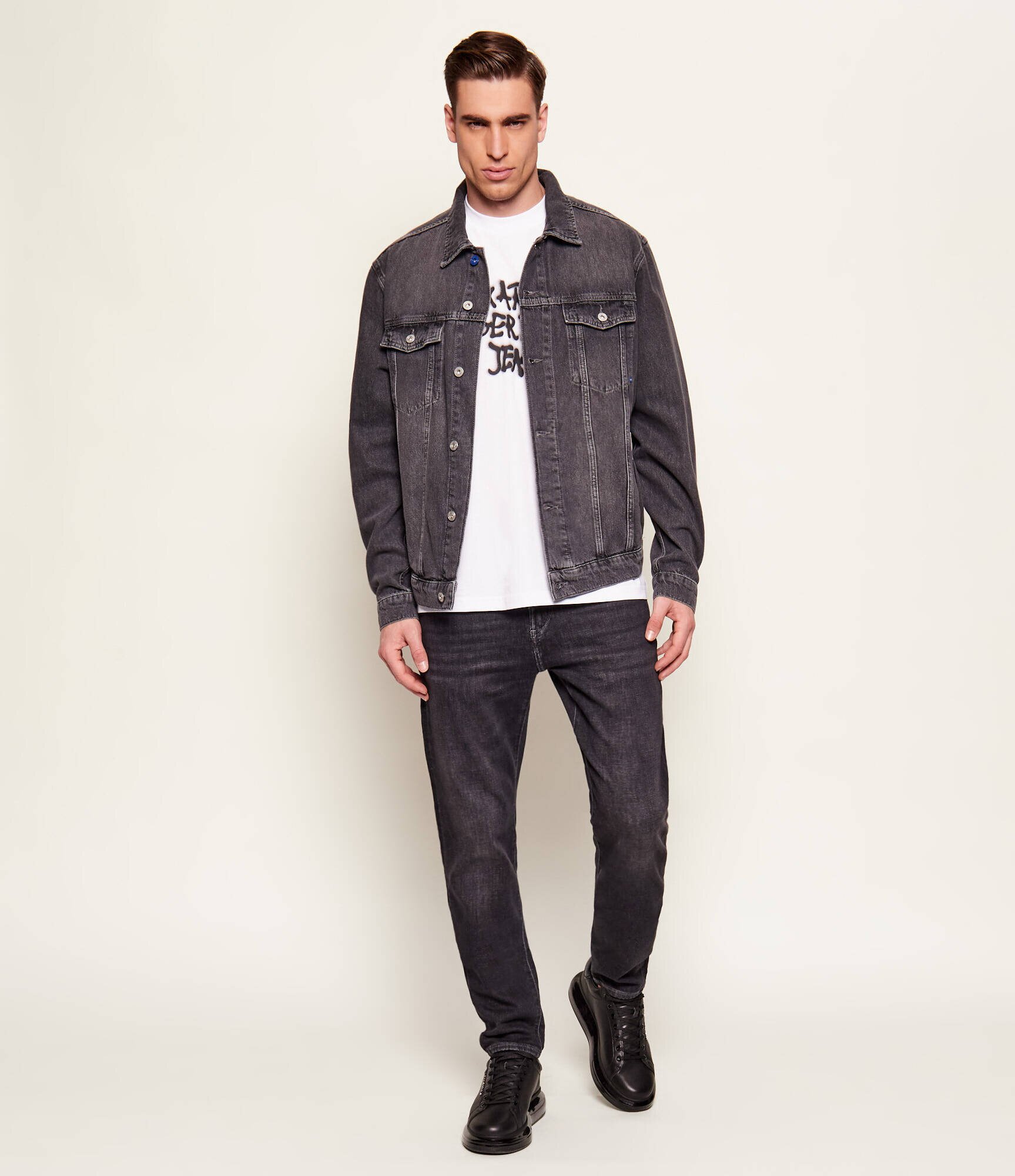 Karl Lagerfeld Jeans Geacă de blug | Longline Fit