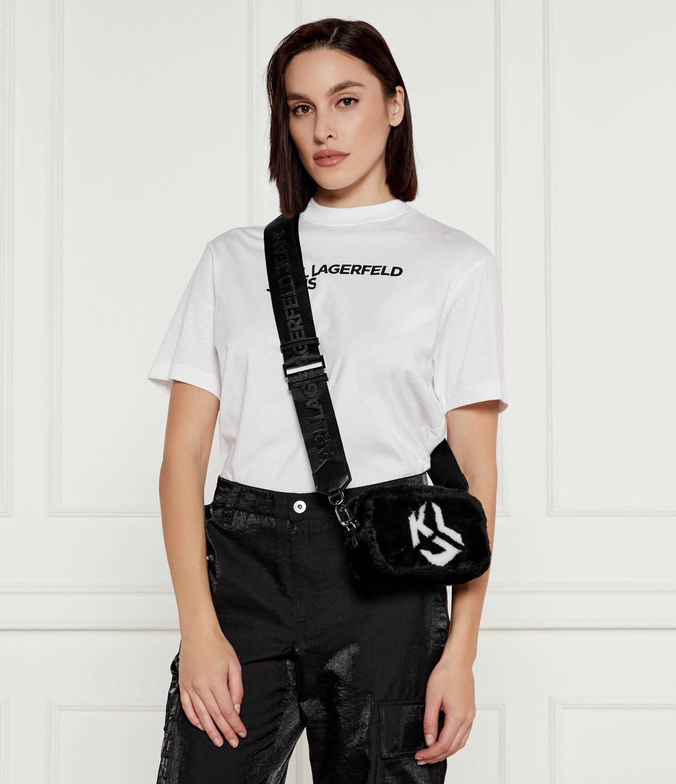 Karl Lagerfeld Jeans Geantă poștaș | shearling