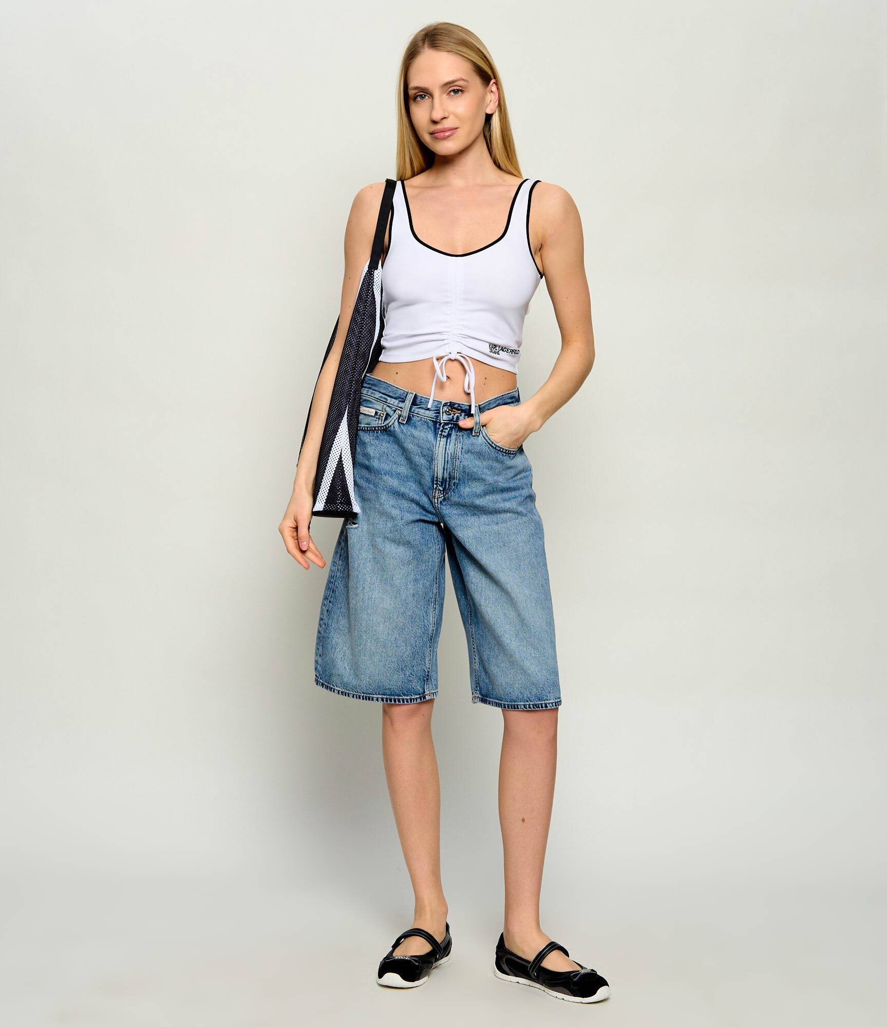 Karl Lagerfeld Jeans Top | Cropped Fit