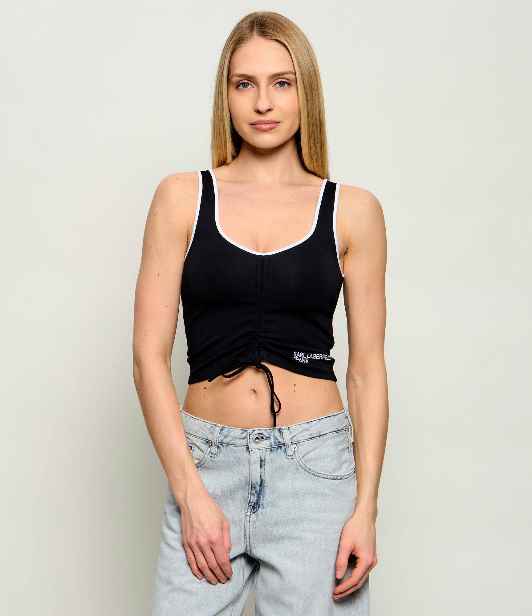 Karl Lagerfeld Jeans Top | Cropped Fit