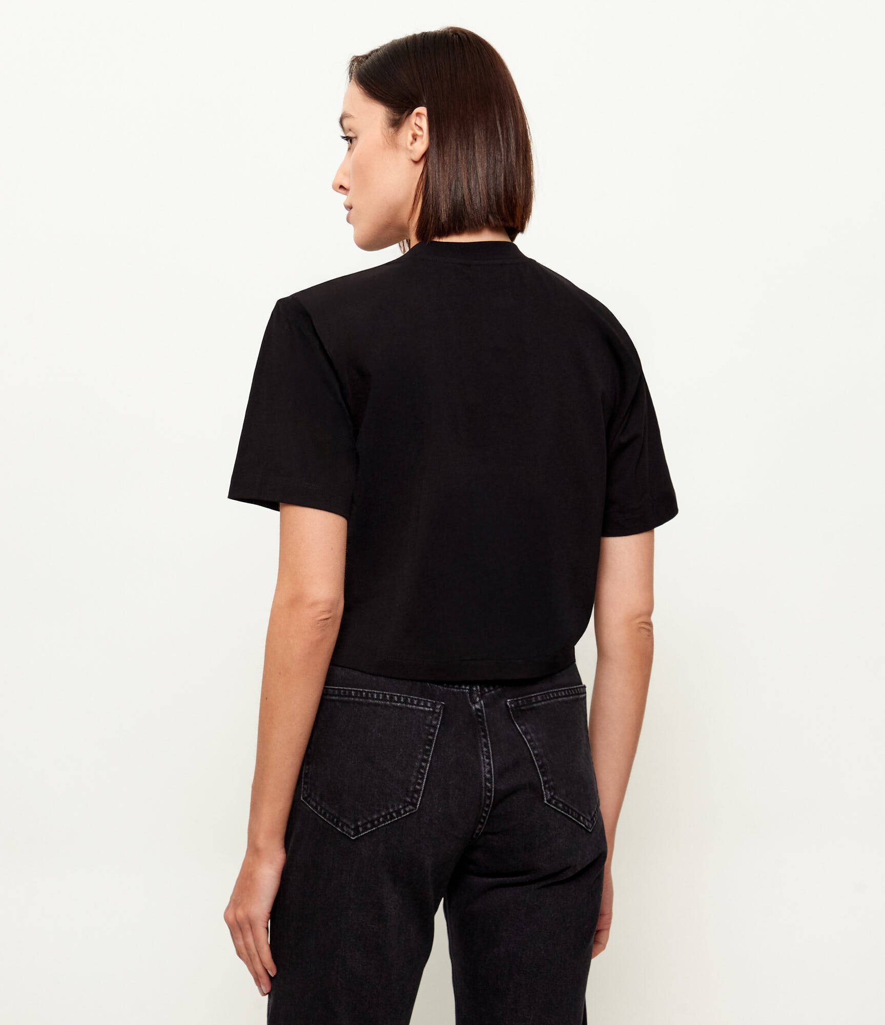 Karl Lagerfeld Jeans Tricou Graffiti | Cropped Fit