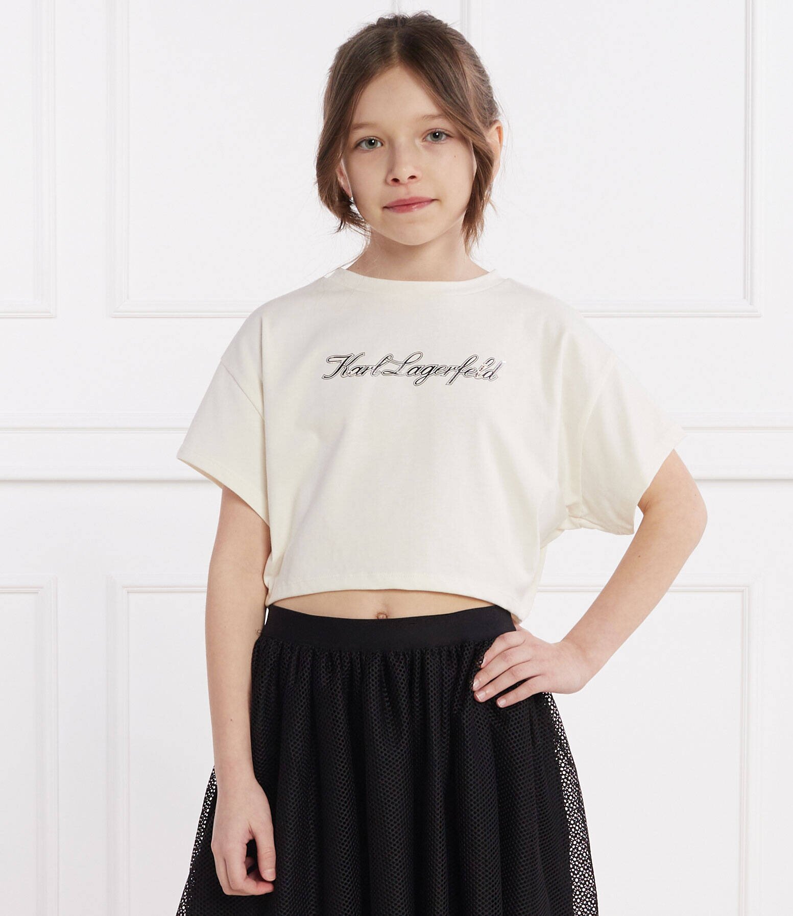 KARL LAGERFELD KIDS Tricou | Cropped Fit