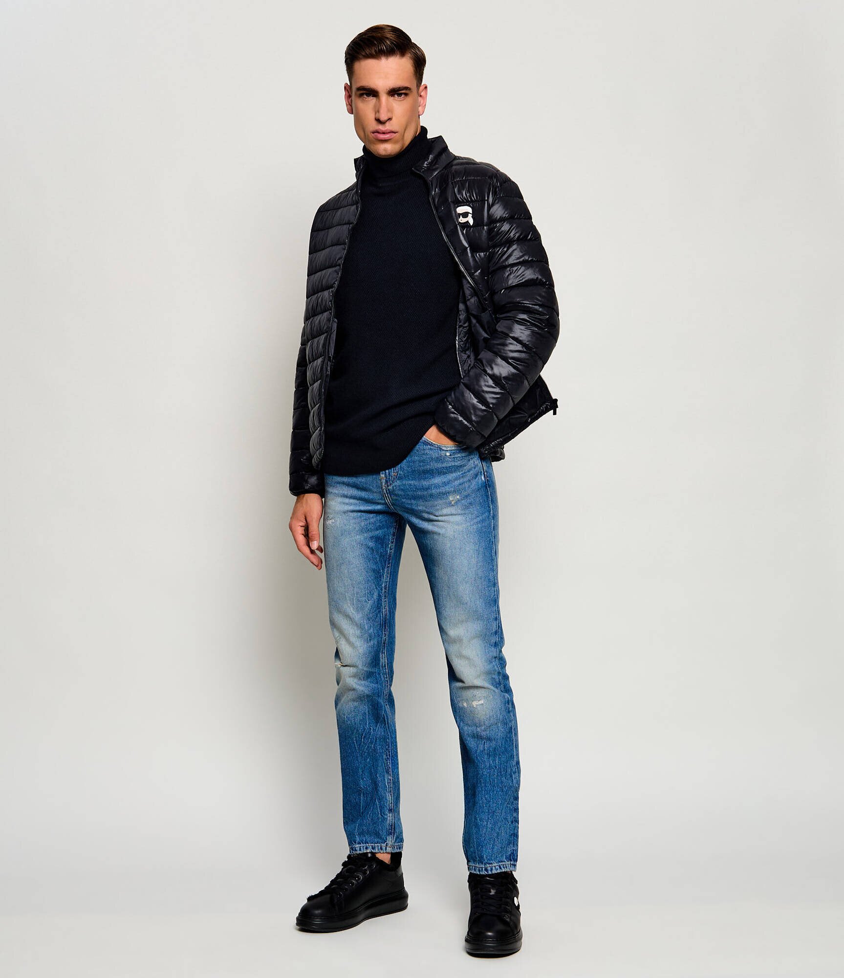 Karl Lagerfeld Maletă | regular fit cu adaos de lână